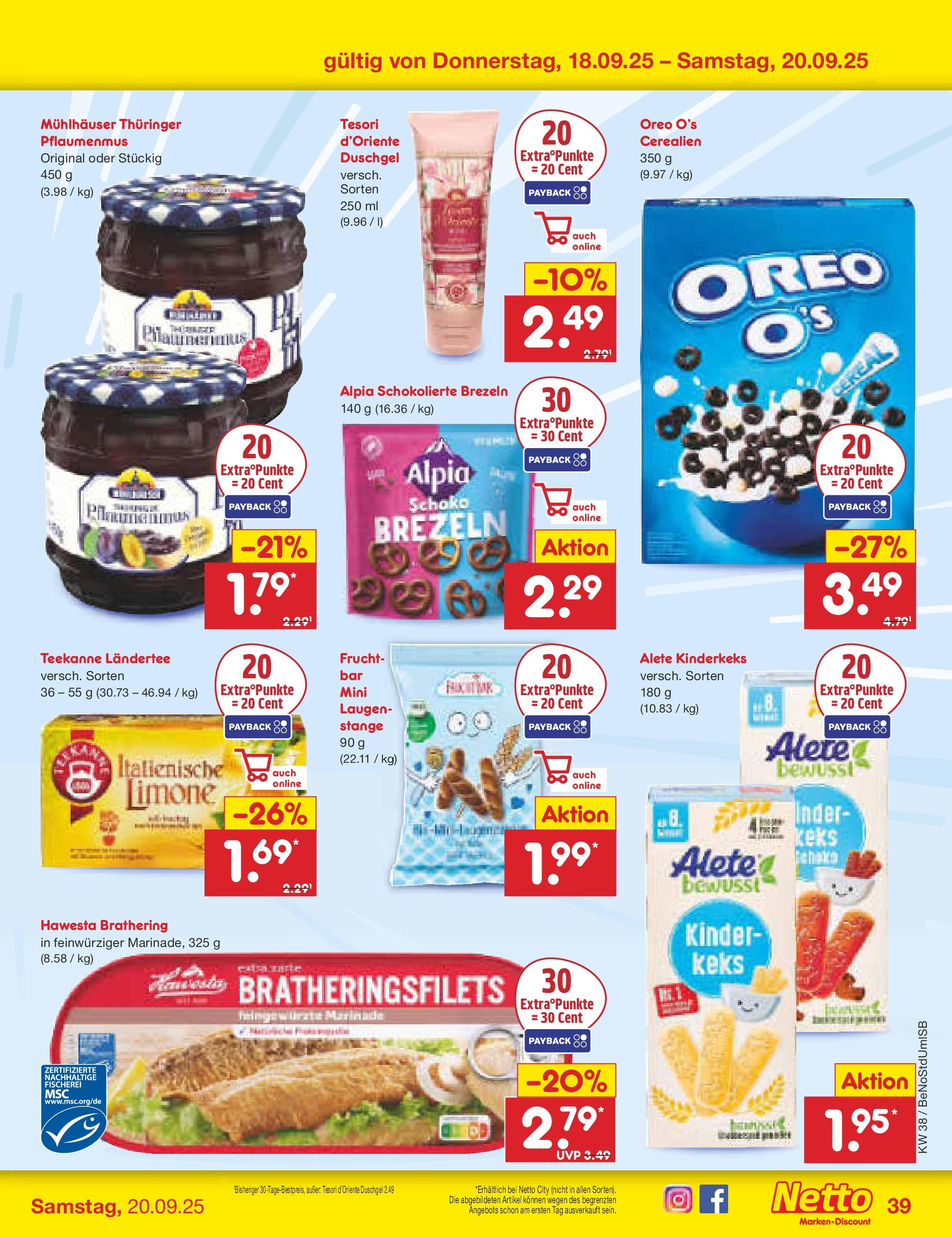 Netto Marken-Discount prospekt Berlin-Spandau	 (ab 15.09.2025) » Angebote | Seite: 43 | Produkte: Duschgel, Teekanne
