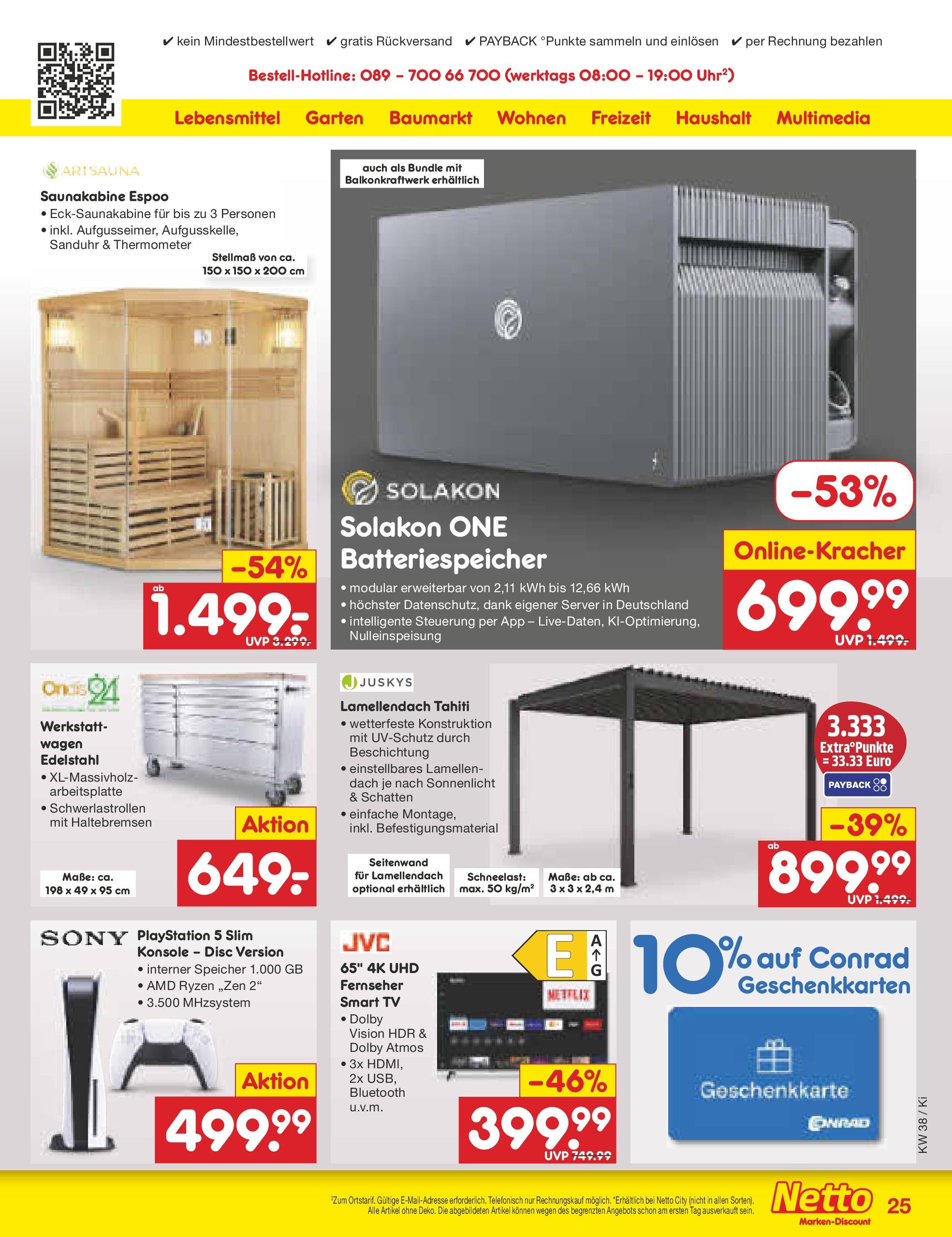Netto Marken-Discount prospekt Mistelbach	 (ab 14.09.2025) » Angebote | Seite: 29 | Produkte: Smart TV, Server, TV, Fernseher