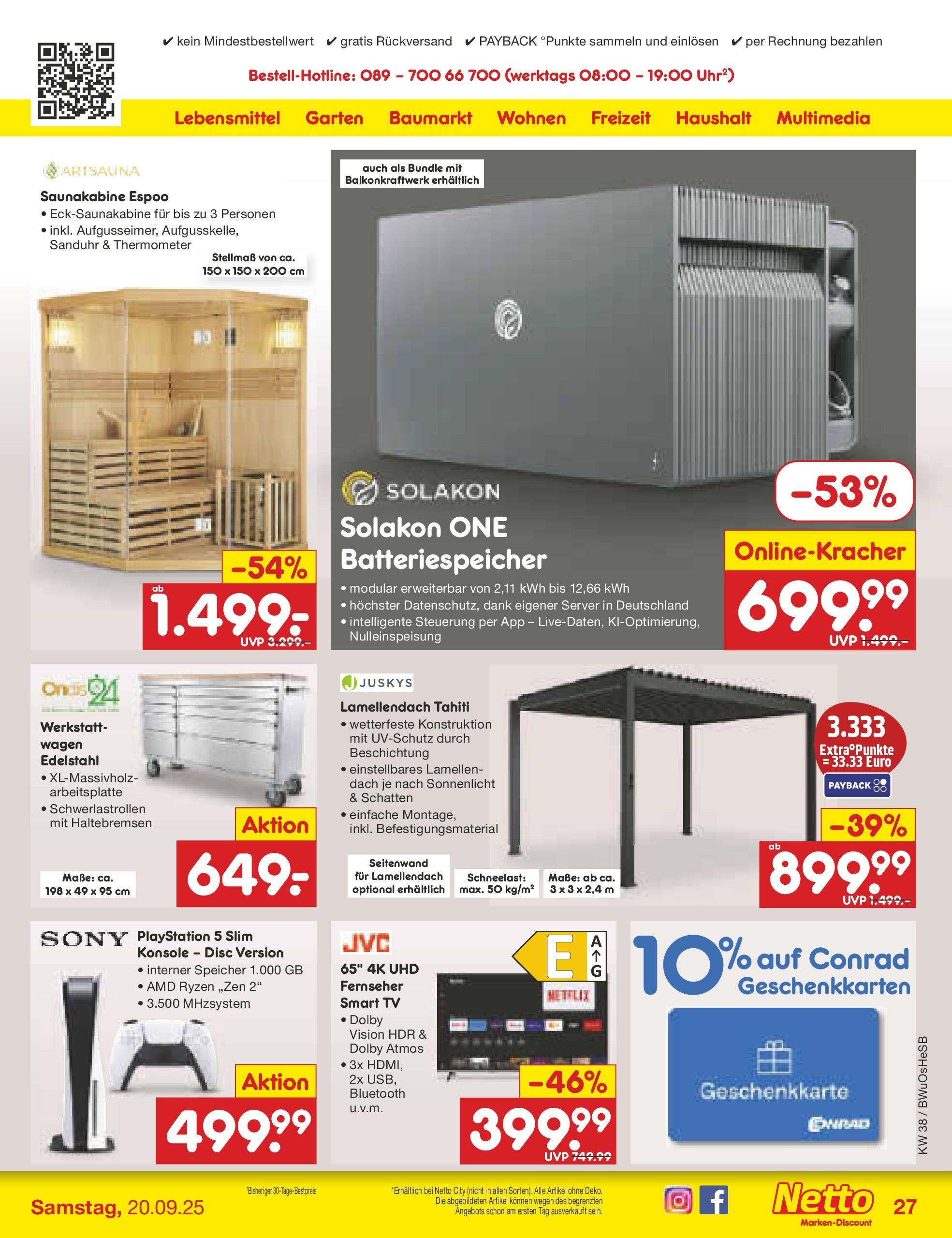 Netto Marken-Discount prospekt Osterode	 (ab 15.09.2025) » Angebote | Seite: 31 | Produkte: Playstation, Sony, Smart TV, TV