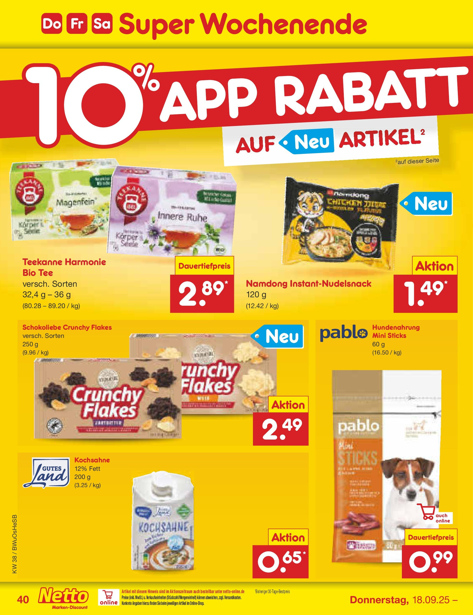 Netto Marken-Discount prospekt Osterode	 (ab 15.09.2025) » Angebote | Seite: 44 | Produkte: Teekanne, Tee