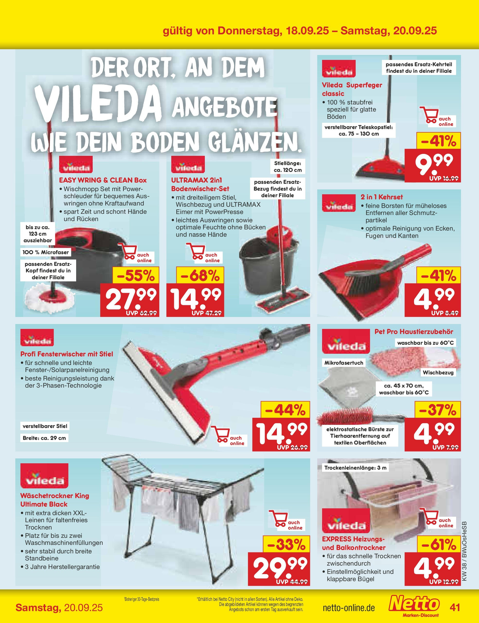 Netto Marken-Discount prospekt Osterode	 (ab 15.09.2025) » Angebote | Seite: 45 | Produkte: Box, Bürste