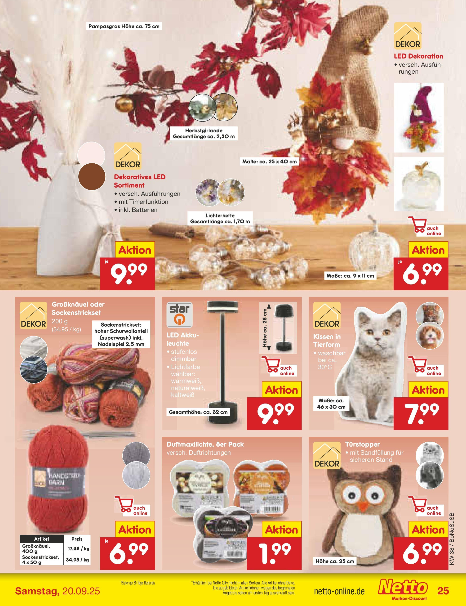 Netto Marken-Discount prospekt Herne	 (ab 15.09.2025) » Angebote | Seite: 27 | Produkte: Kissen, Batterien