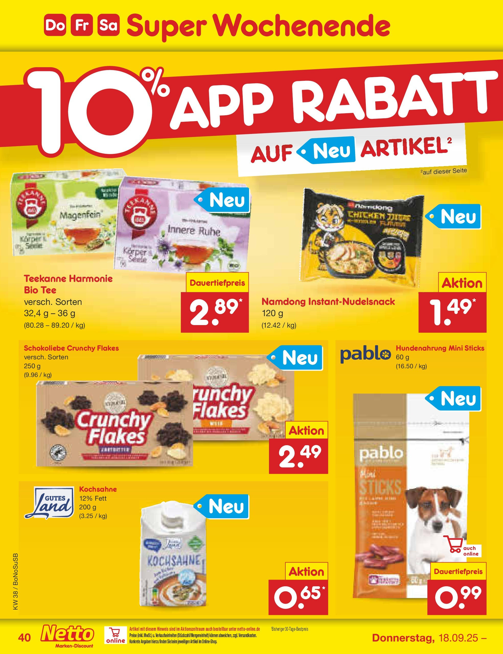 Netto Marken-Discount prospekt Herne	 (ab 15.09.2025) » Angebote | Seite: 44 | Produkte: Teekanne, Tee
