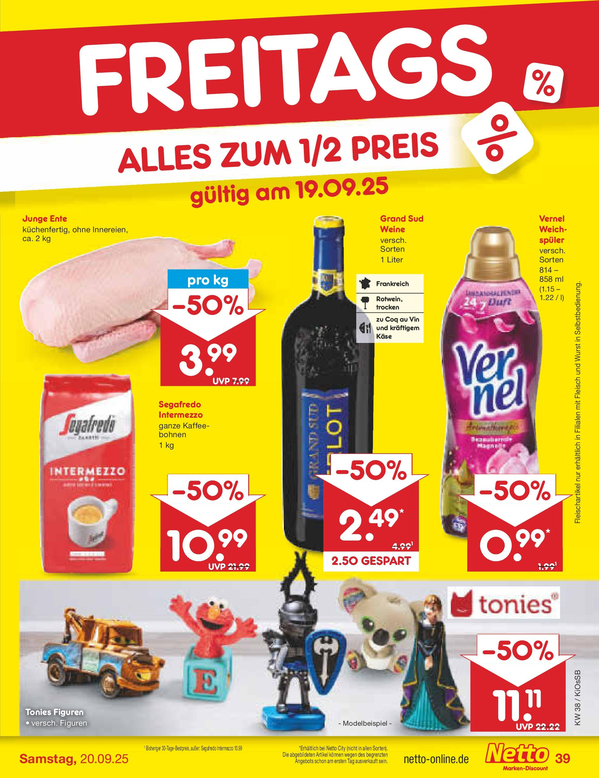 Netto Marken-Discount prospekt Oberhaid	 (ab 14.09.2025) » Angebote | Seite: 45 | Produkte: Duft, Wurst, Grand sud, Vernel