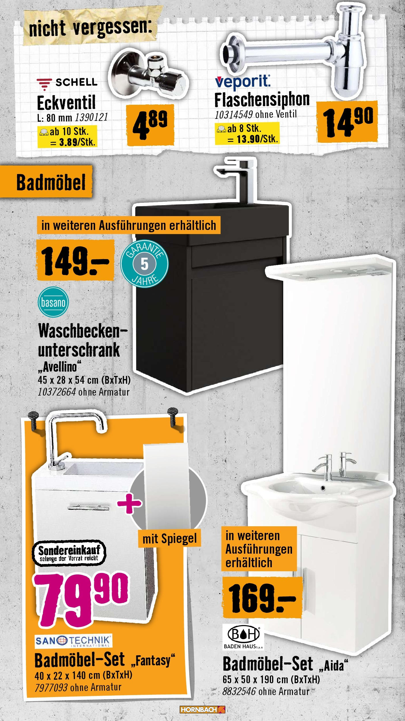 Hornbach Die Neue Grösse in Eisenstadt von 10.09.2025 - Aktuelle Angebote | Seite: 32 | Produkte: Waschbecken, Spiegel