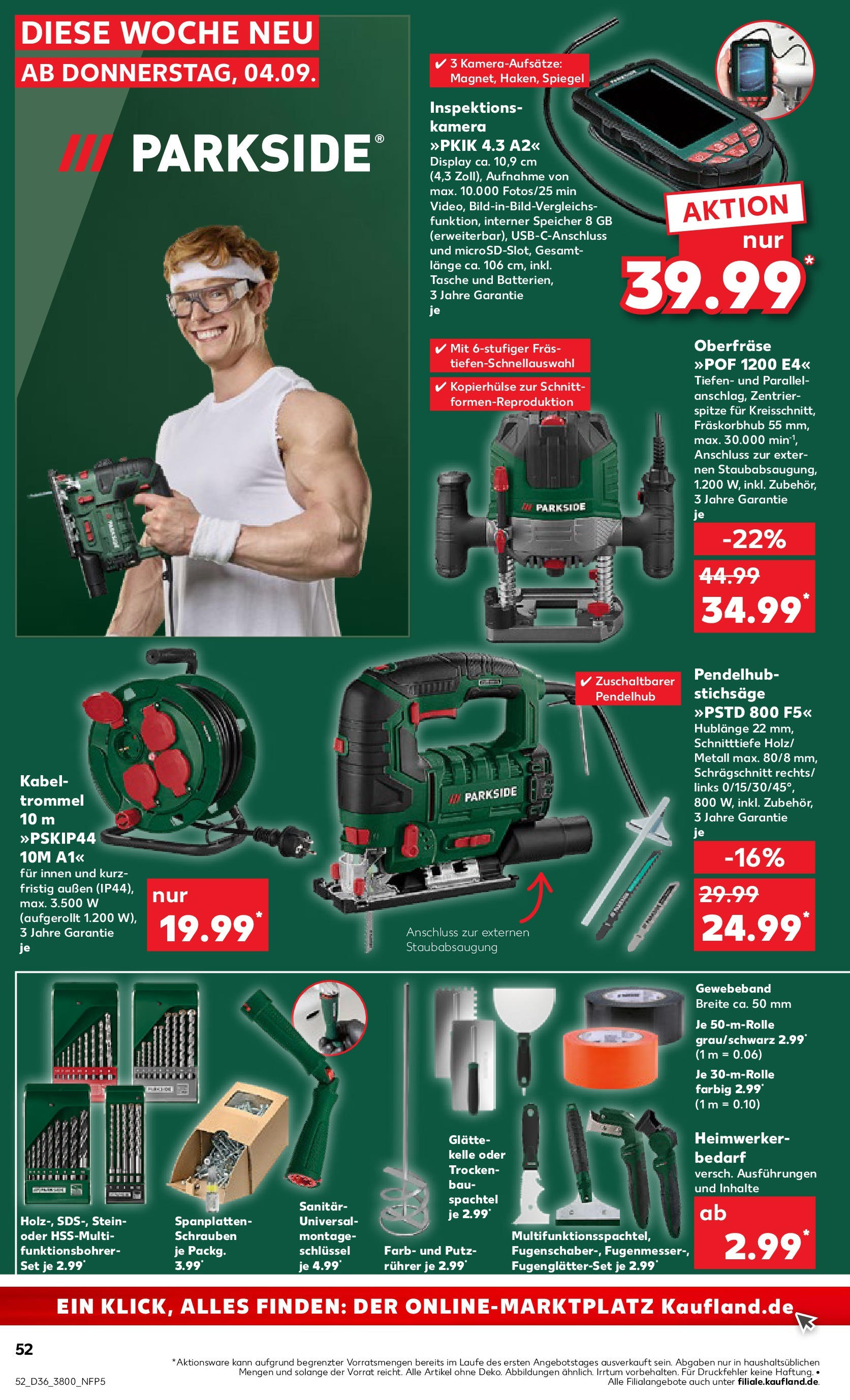 Prospekt Kaufland ab 07.09.2025 » Angebote Online zum Blättern | Seite: 52 | Produkte: Kamera, Tasche, Mixer, Spiegel