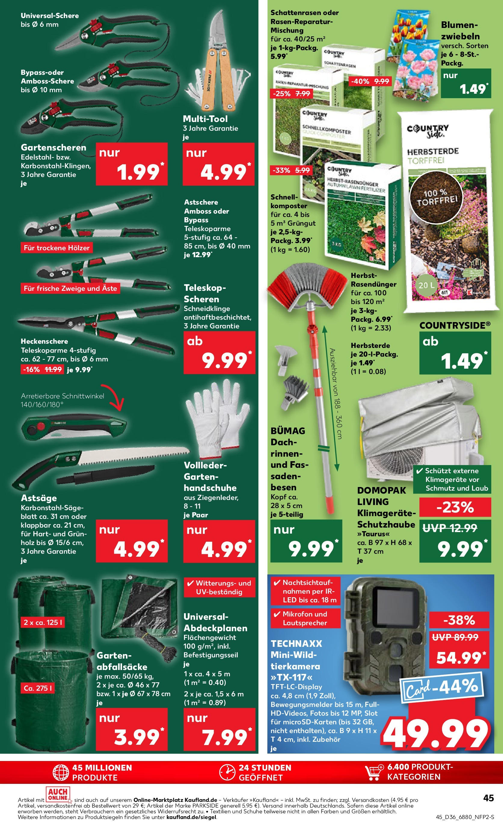 Prospekt Kaufland ab 07.09.2025 » Angebote Online zum Blättern | Seite: 45 | Produkte: Mikrofon, Lautsprecher, Zwiebeln, Handschuhe