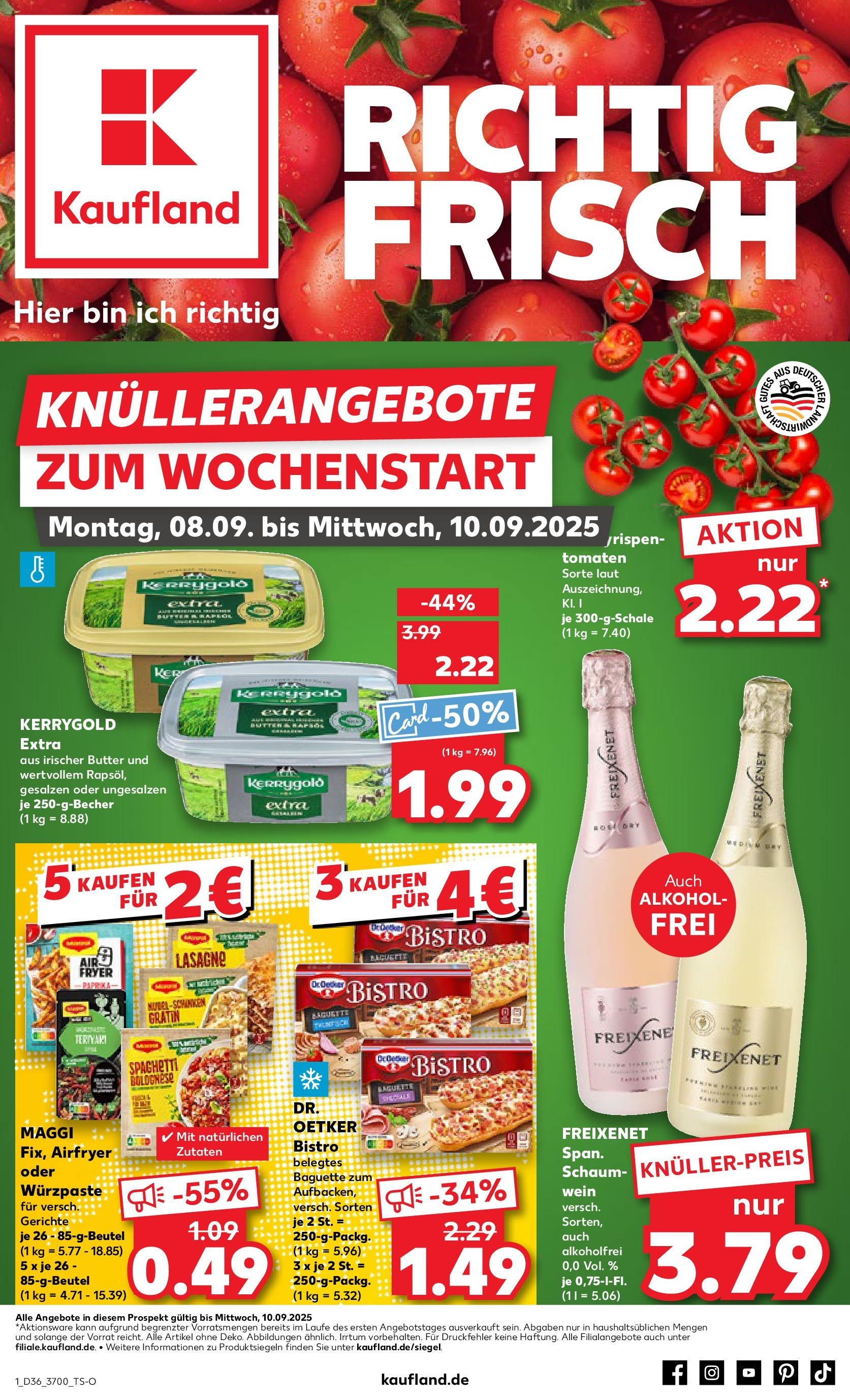 Prospekt Kaufland ab 07.09.2025 » Angebote und Werbung Online | Seite: 1 | Produkte: Freixenet, Baguette, Paprika, Wein Prospekt Kaufland ab 07.09.2025 » Angebote Online zum Blättern | Seite: 1 | Produkte: Freixenet, Baguette, Paprika, Wein