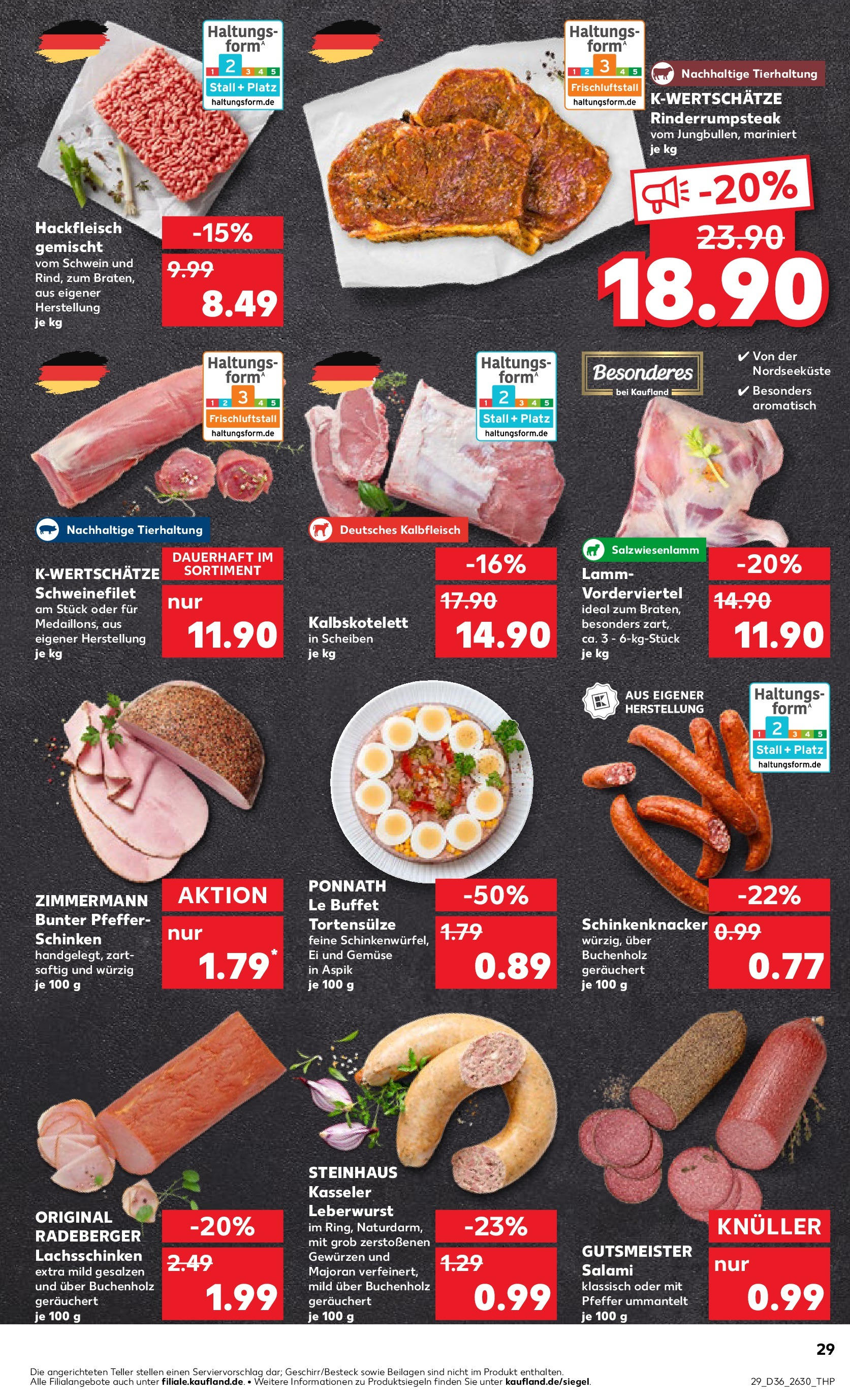 Prospekt Kaufland ab 07.09.2025 » Angebote und Werbung Online | Seite: 29 | Produkte: Pfeffer, Salami, Schinken, Steak Prospekt Kaufland ab 07.09.2025 » Angebote Online zum Blättern | Seite: 29 | Produkte: Pfeffer, Salami, Schinken, Steak