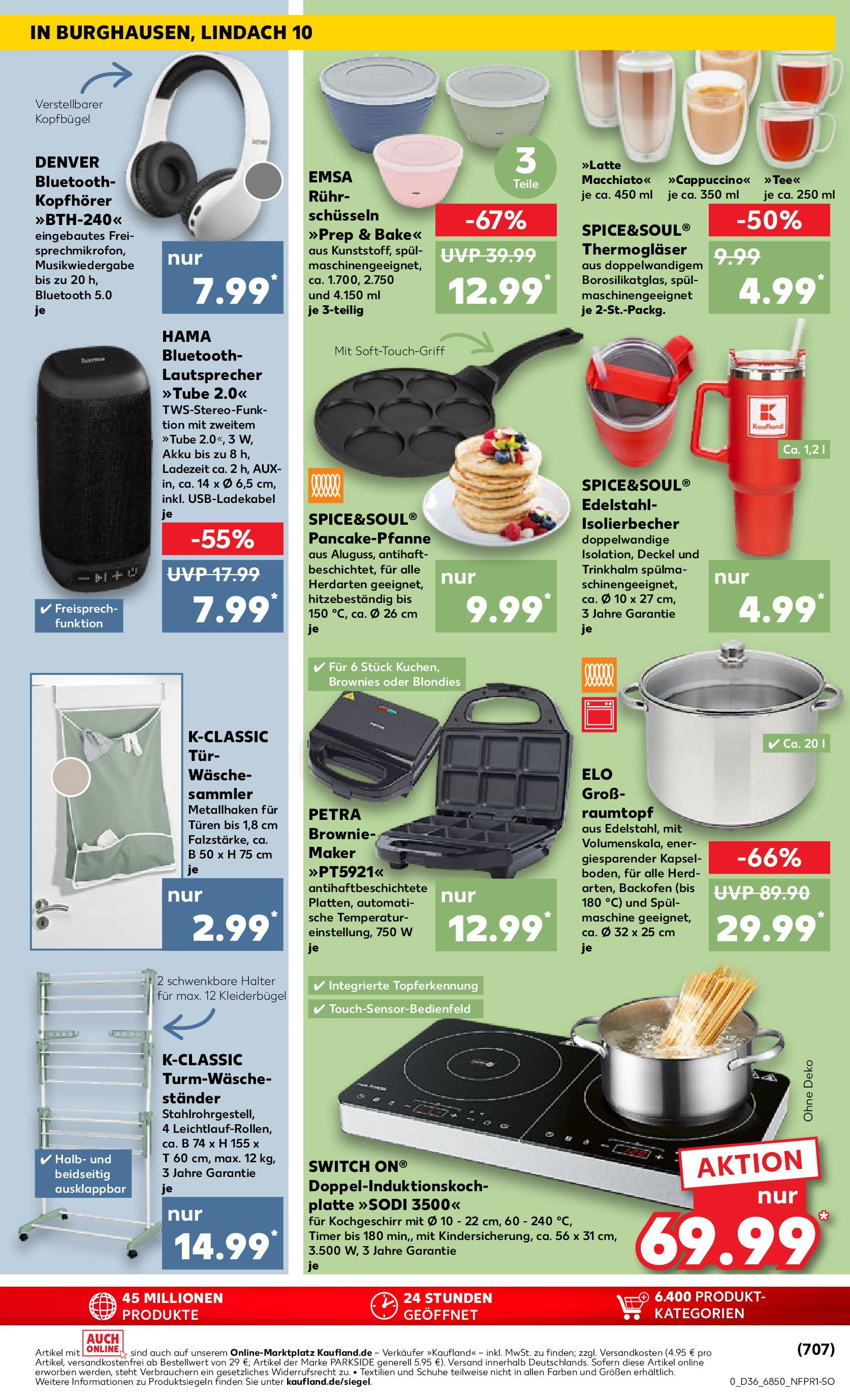Prospekt Kaufland ab 07.09.2025 » Angebote Online zum Blättern | Seite: 52 | Produkte: Tür, Kleiderbügel, Backofen, Kopfhörer