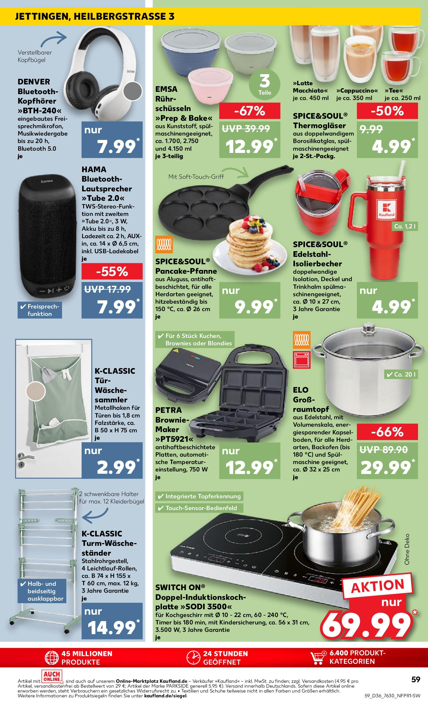 Prospekt Kaufland ab 07.09.2025 » Angebote Online zum Blättern | Seite: 59 | Produkte: Herd, Tür, Kleiderbügel, Kopfhörer