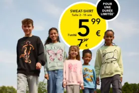 OFFRE SPÉCIALE ! SWEAT-SHIRT À SEULEMENT 5,99 €