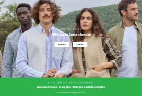 -50% sur la 2ème chemise