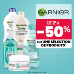 Stokomani 1 acheté = le 2e à -50% sur une sélection de produits Garnier - au 14.09.2025