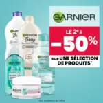 Stokomani 1 acheté = le 2e à -50% sur une sélection de produits Garnier - au 14.09.2025