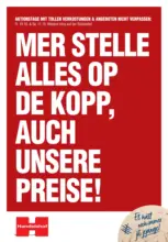 Handelshof Köln-Poll: MER STELLE ALLES OP DE KOPP, AUCH UNSERE PREISE!