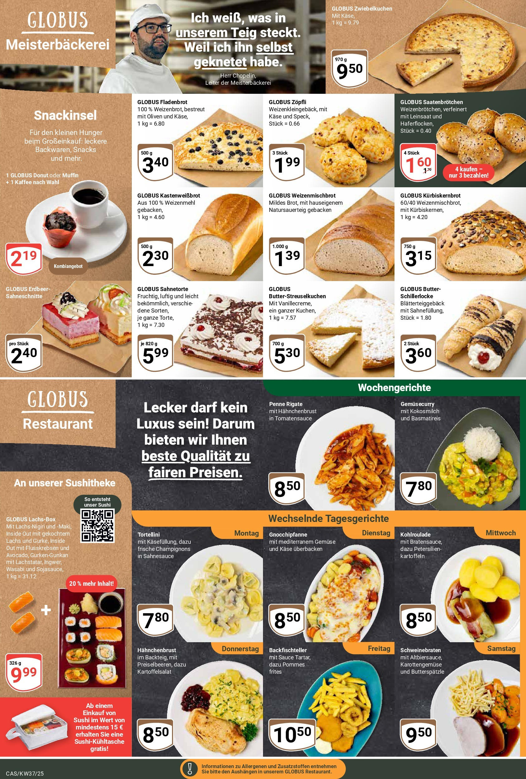 Globus prospekt Castrop-Rauxel	 (ab 07.09.2025) » Angebote online | Seite: 6 | Produkte: Basmatireis, Pommes, Frische champignons, Hahnchenbrust