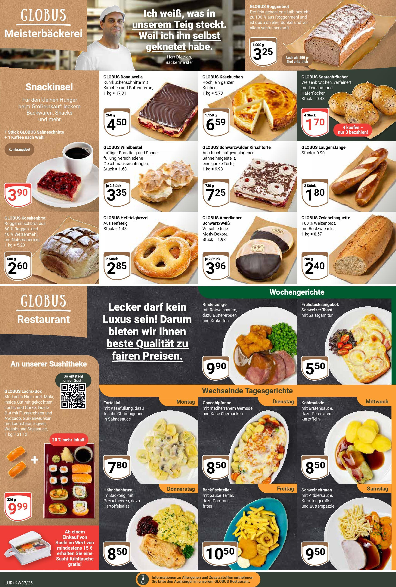 Globus prospekt Hamburg	 (ab 07.09.2025) » Angebote online | Seite: 7 | Produkte: Champignons, Frische champignons, Brot, Gurken