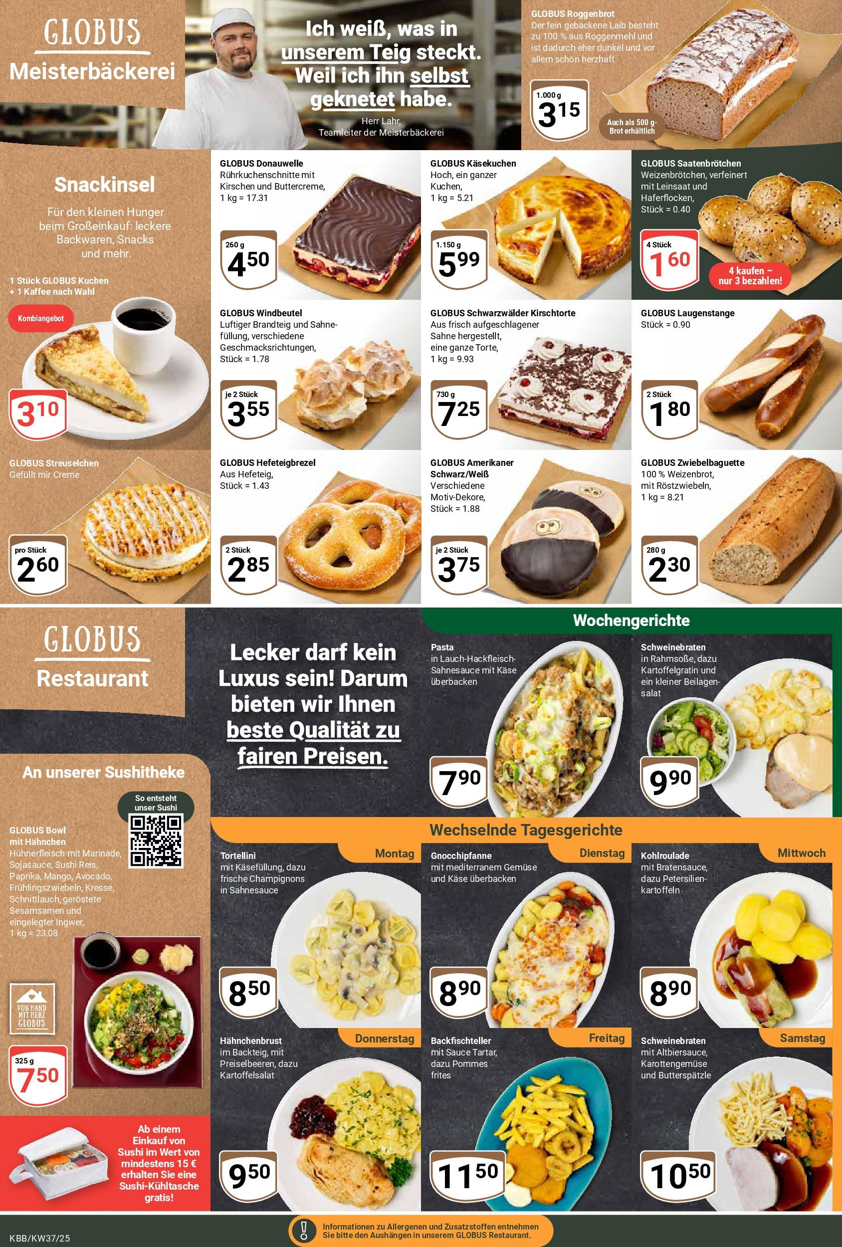 Globus prospekt Koblenz-Bubenheim (ab 07.09.2025) » Angebote ab Montag | Seite: 11 | Produkte: Kaffee, Kirschen, Brot, Hühnerfleisch Globus prospekt Koblenz-Bubenheim (ab 07.09.2025) » Angebote online | Seite: 11 | Produkte: Kaffee, Kirschen, Brot, Hühnerfleisch