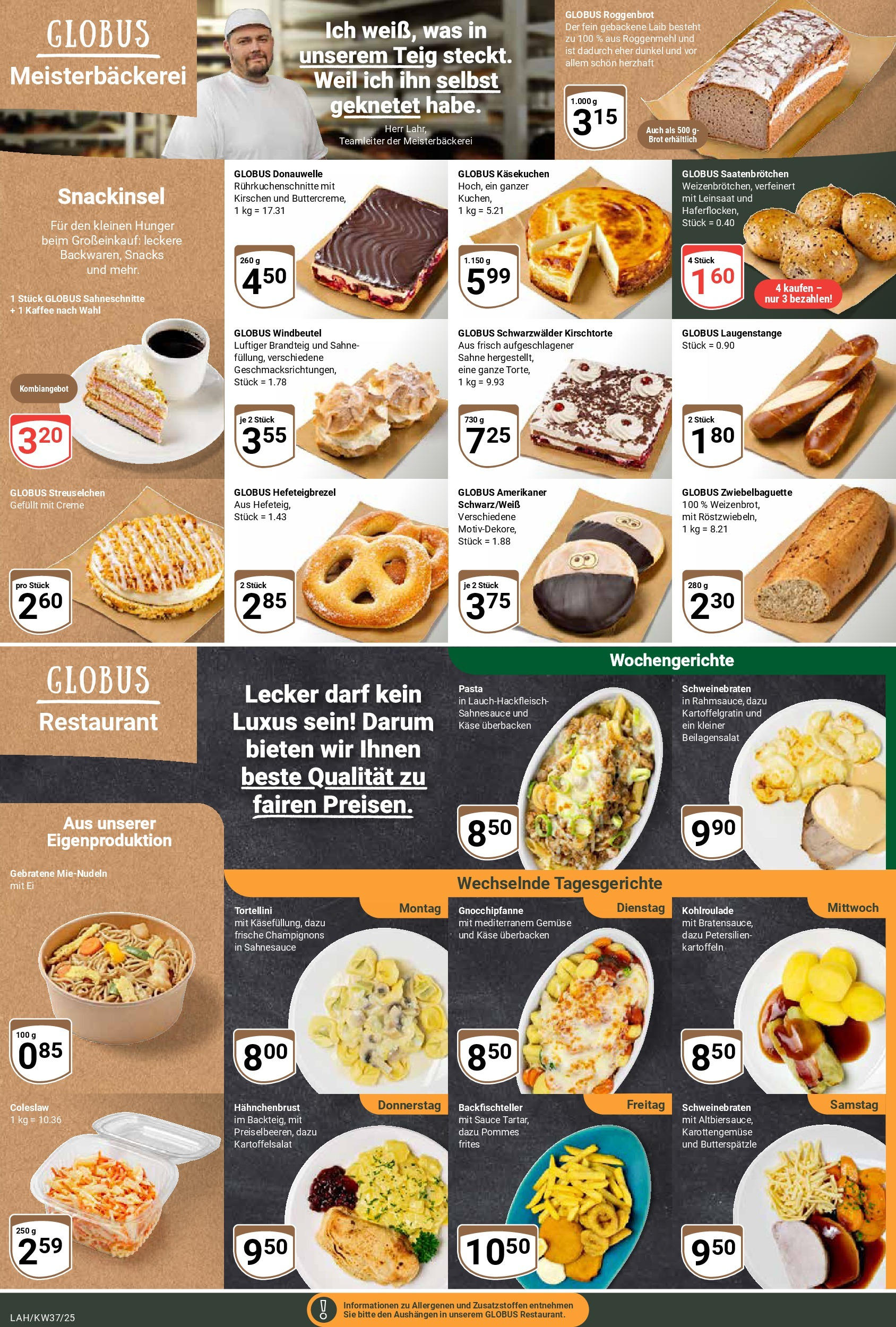 Globus prospekt Lahnstein (ab 07.09.2025) » Angebote ab Montag | Seite: 9 | Produkte: Creme, Frische champignons, Brot, Sahne Globus prospekt Lahnstein (ab 07.09.2025) » Angebote online | Seite: 9 | Produkte: Creme, Frische champignons, Brot, Sahne
