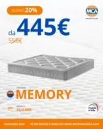 MCA Materassi Sconto 20% - al 30.09.2025