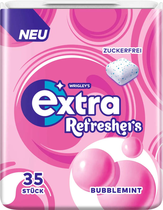 EXTRA Kaugummi, Refreshers Bubblemint, zuckerfrei