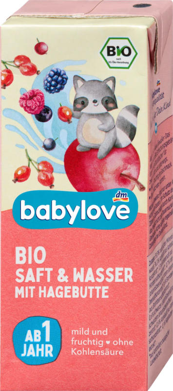 babylove Saft & Wasser Hagebutte ab 1 Jahr