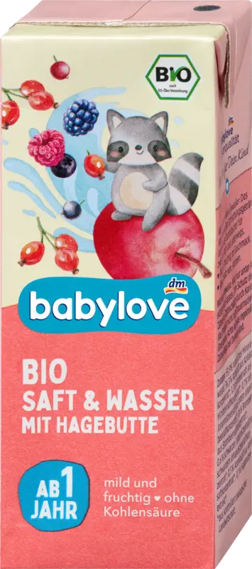 babylove Saft & Wasser Hagebutte ab 1 Jahr