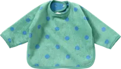 ALANA Lätzchen mit Ärmel & Punkte-Muster, grün & blau