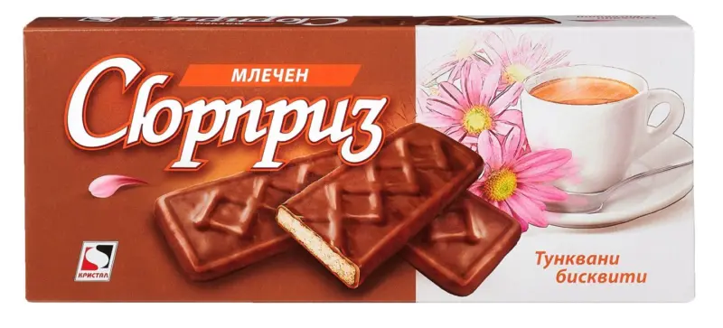 Сюрприз Тунквани бисквити млечна глазура