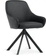 JYSK JYSK Кухненски стол ROSTRUP въртящ се черен