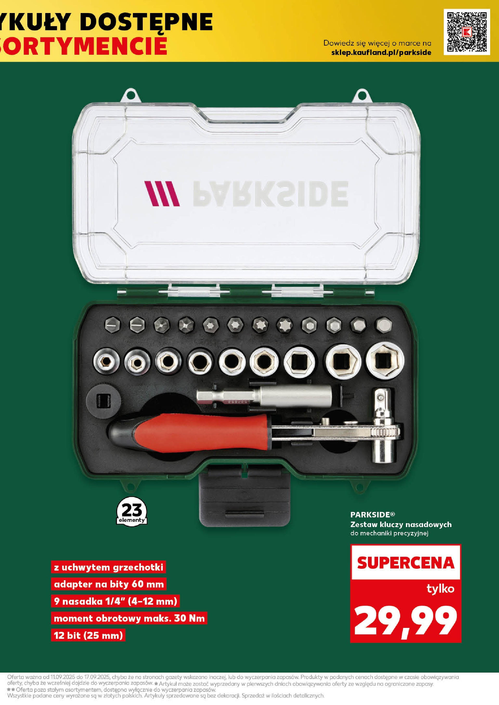 Kaufland gazetka - Mega okazje od 11.09.2025 - od jutra PDF | Strona: 7 | Produkty: Adapter, Zestaw kluczy nasadowych