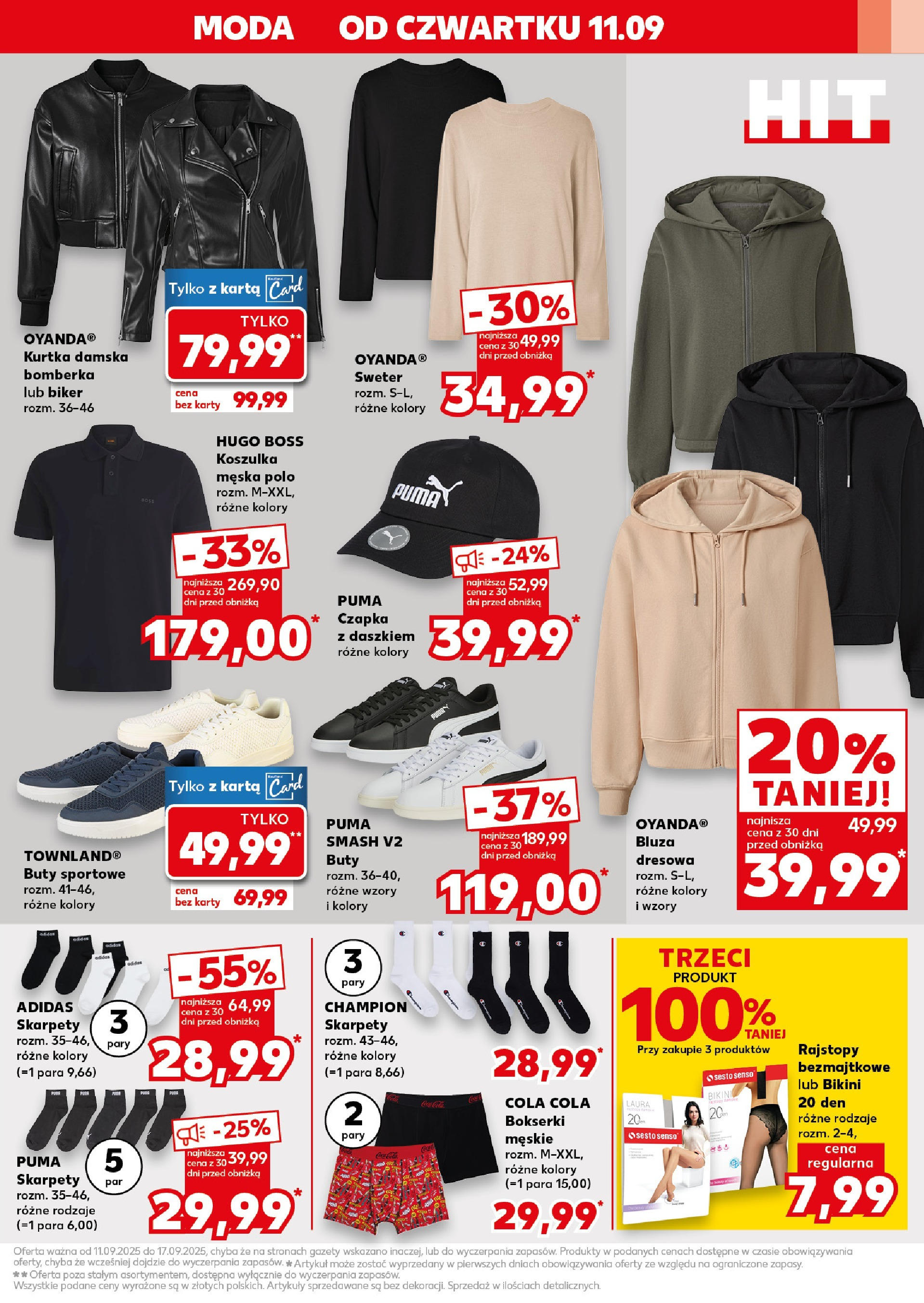 Kaufland gazetka - Mega okazje od 11.09.2025 - od jutra PDF | Strona: 17 | Produkty: Buty sportowe, Sweter, Kurtka, Czapka