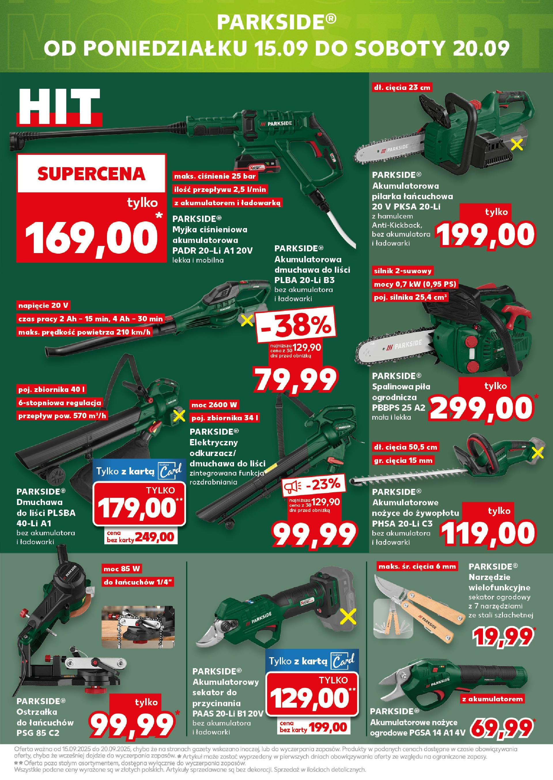 Kaufland gazetka - Mega okazje od 11.09.2025 - od jutra PDF | Strona: 25 | Produkty: Karta, Ładowarka, Sekator, Nożyce do żywopłotu