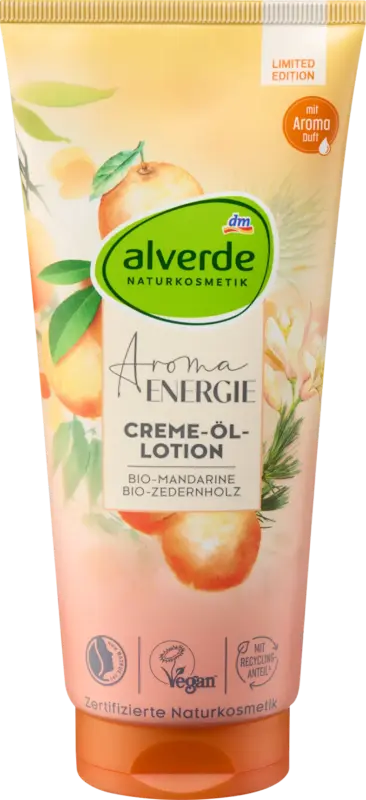 alverde NATURKOSMETIK Creme-Öl-Lotion Aroma Energie