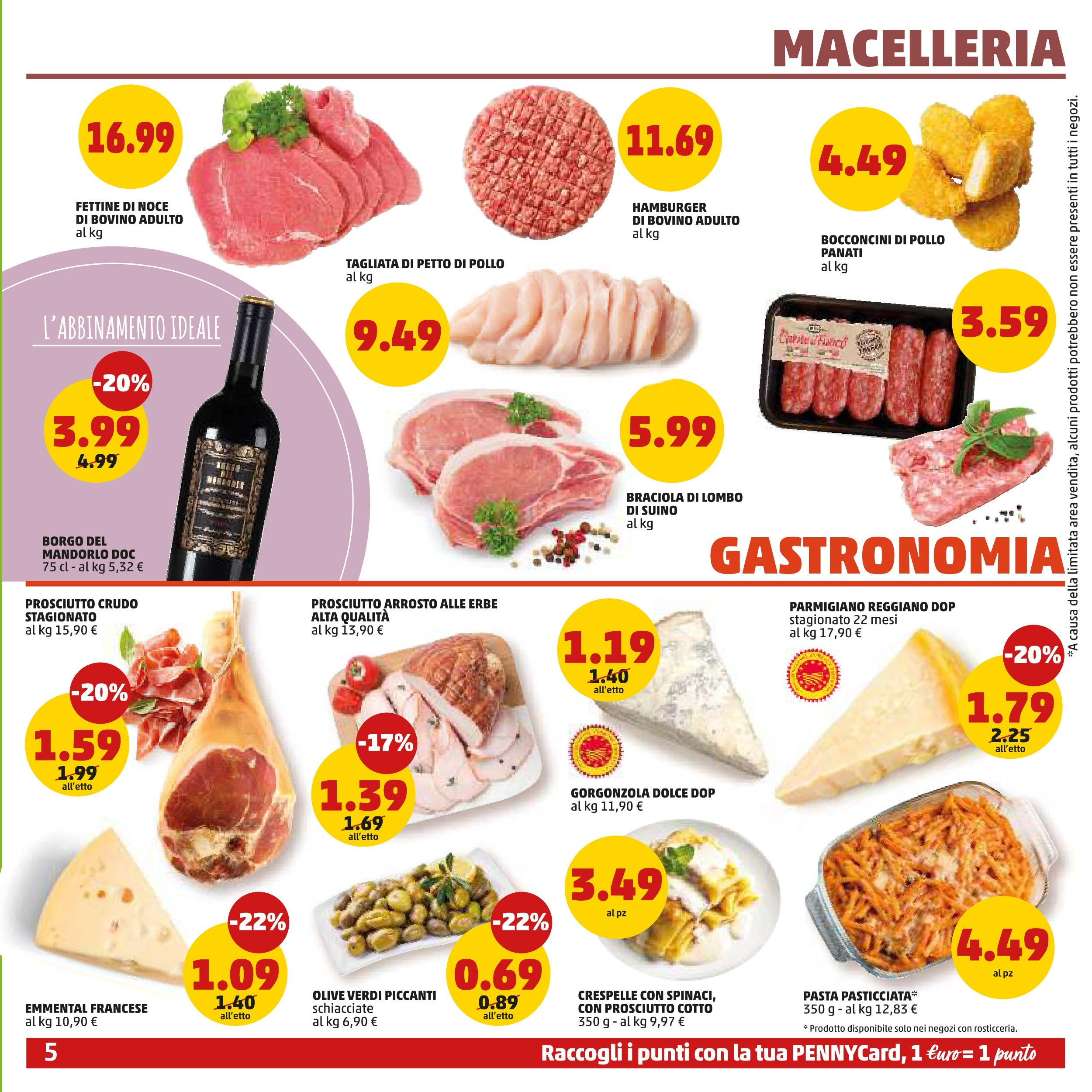 Volantino PENNY dal 10/09/2025 anteprima > (PENNY - Dall'11 al 21 settembre) | Pagina: 5 | Prodotti: Prosciutto Crudo, Parmigiano reggiano, Parmigiano, Hamburger