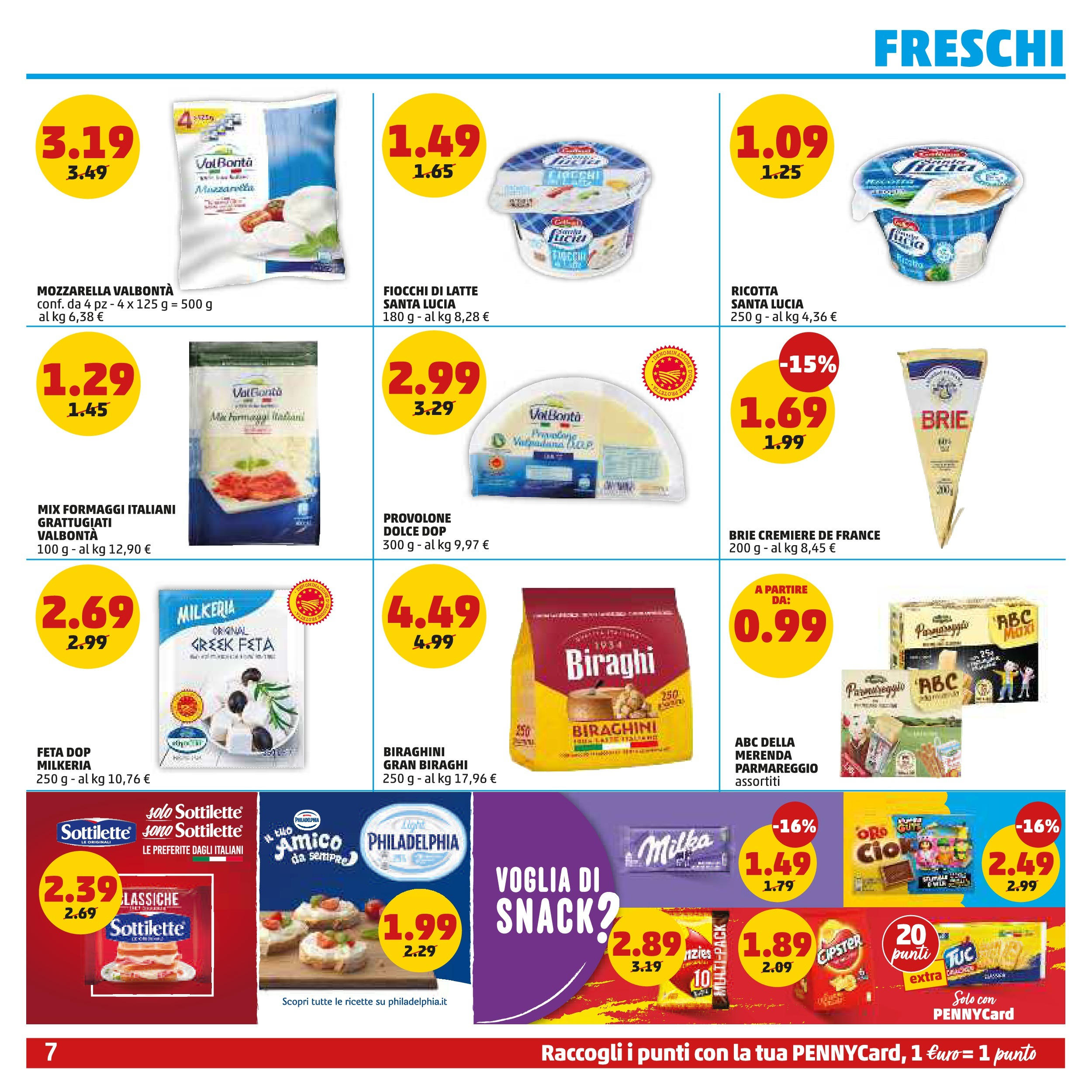 Volantino PENNY dal 10/09/2025 anteprima > (PENNY - Dall'11 al 21 settembre) | Pagina: 7 | Prodotti: Fiocchi di latte, Mozzarella, Latte, Feta