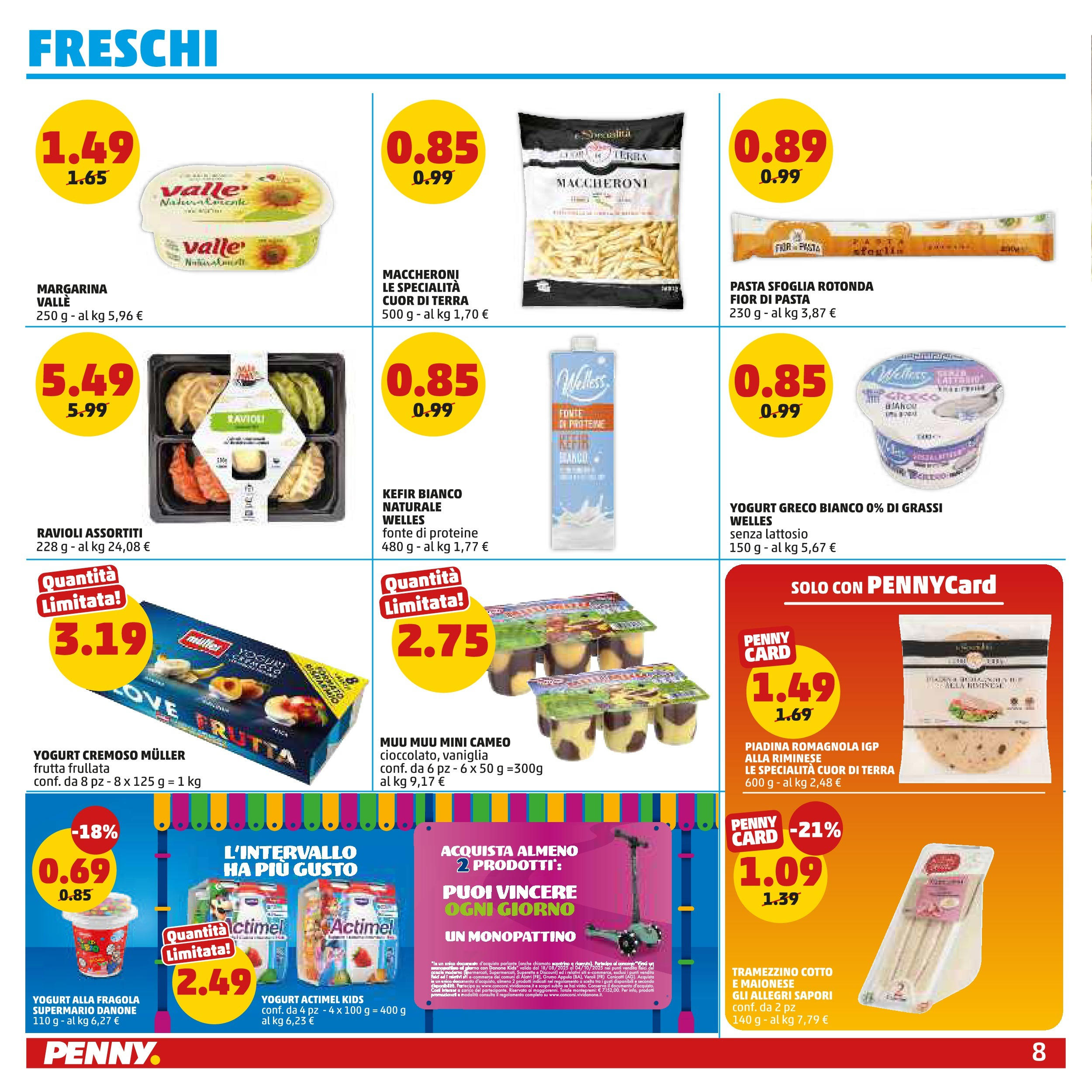 Volantino PENNY dal 10/09/2025 anteprima > (PENNY - Dall'11 al 21 settembre) | Pagina: 8 | Prodotti: Yogurt, Pasta sfoglia, Maionese, Terra