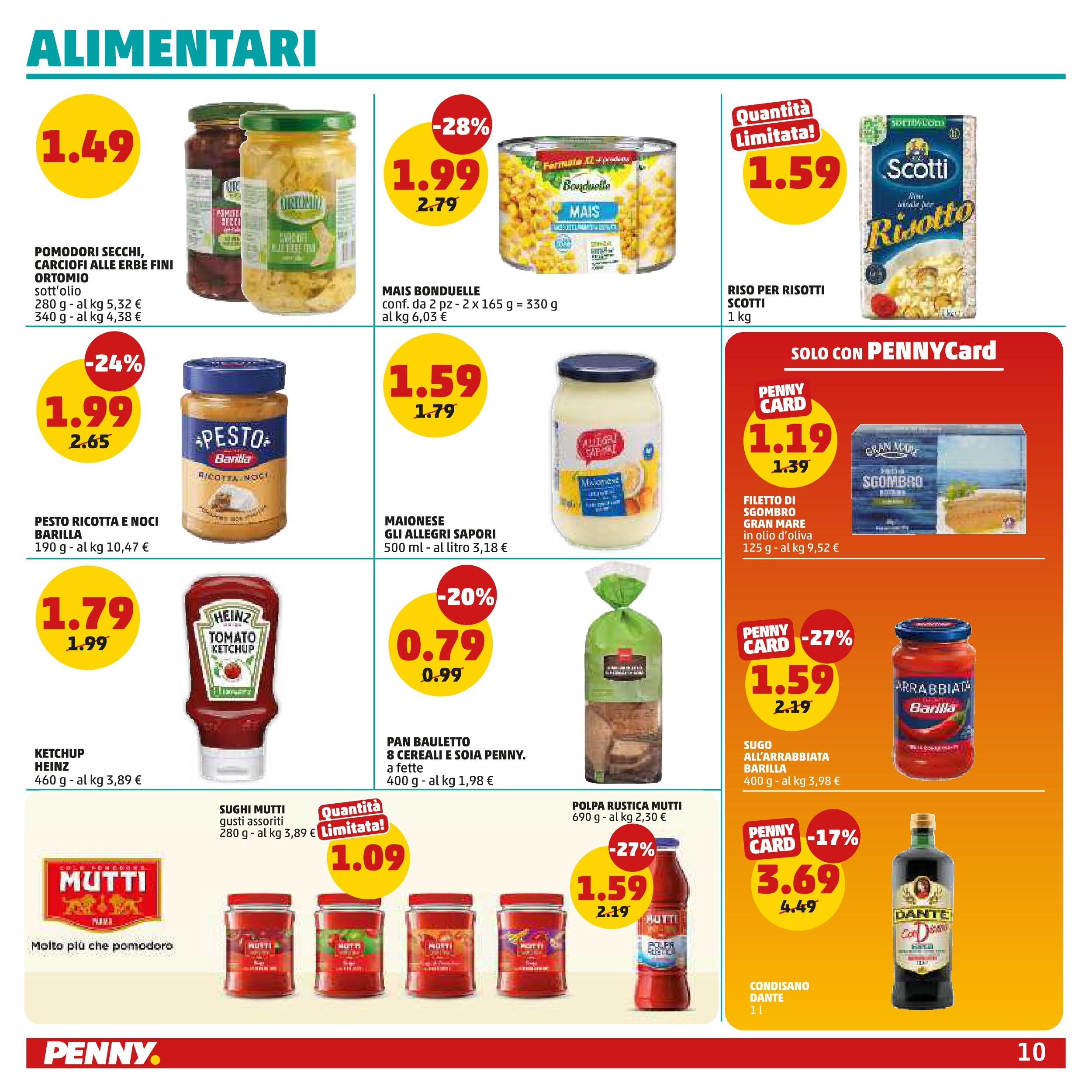 Volantino PENNY dal 10/09/2025 anteprima > (PENNY - Dall'11 al 21 settembre) | Pagina: 10 | Prodotti: Noci, Pesto, Ricotta, Sgombro