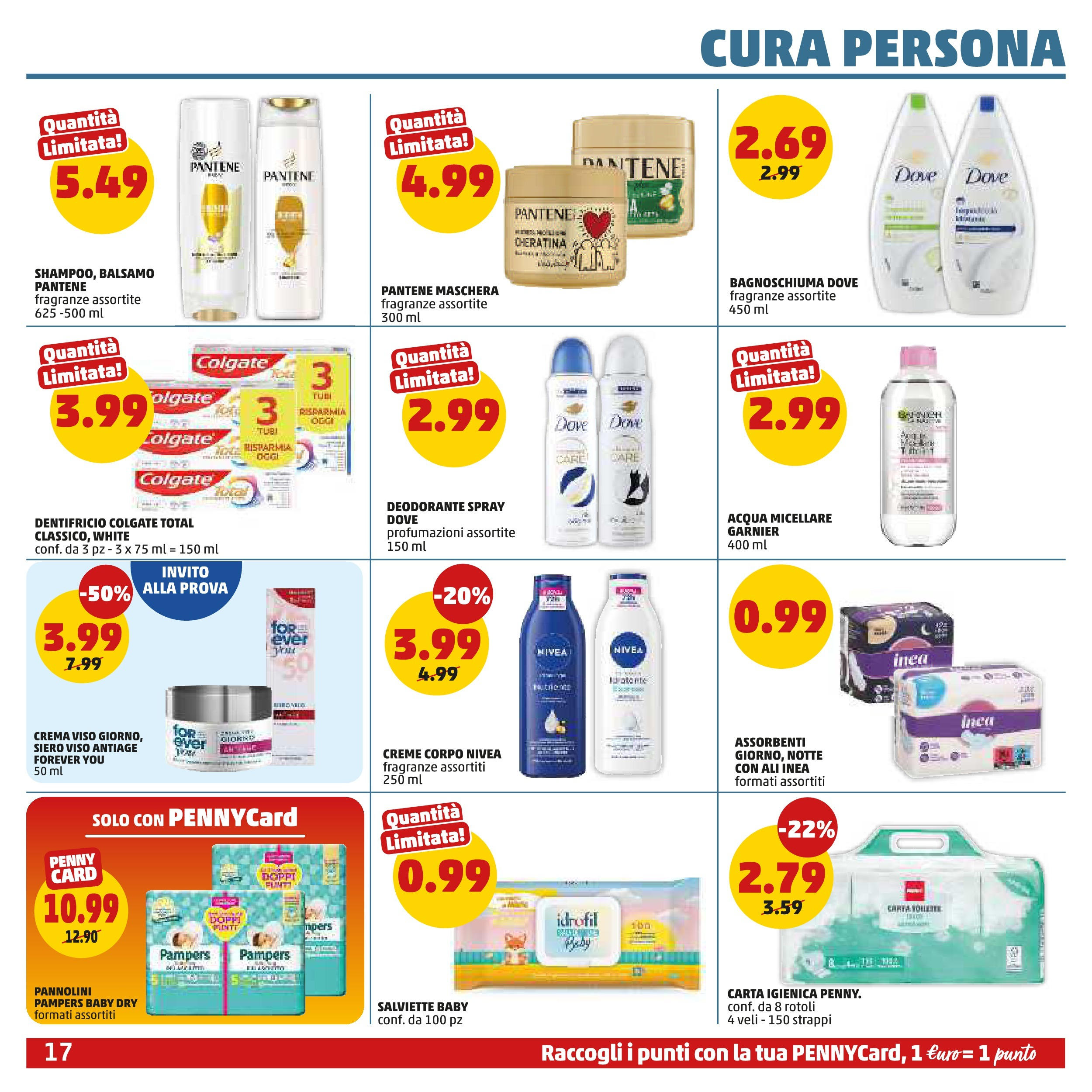 Volantino PENNY dal 10/09/2025 anteprima > (PENNY - Dall'11 al 21 settembre) | Pagina: 17 | Prodotti: Balsamo, Maschera, Acqua micellare, Bagnoschiuma