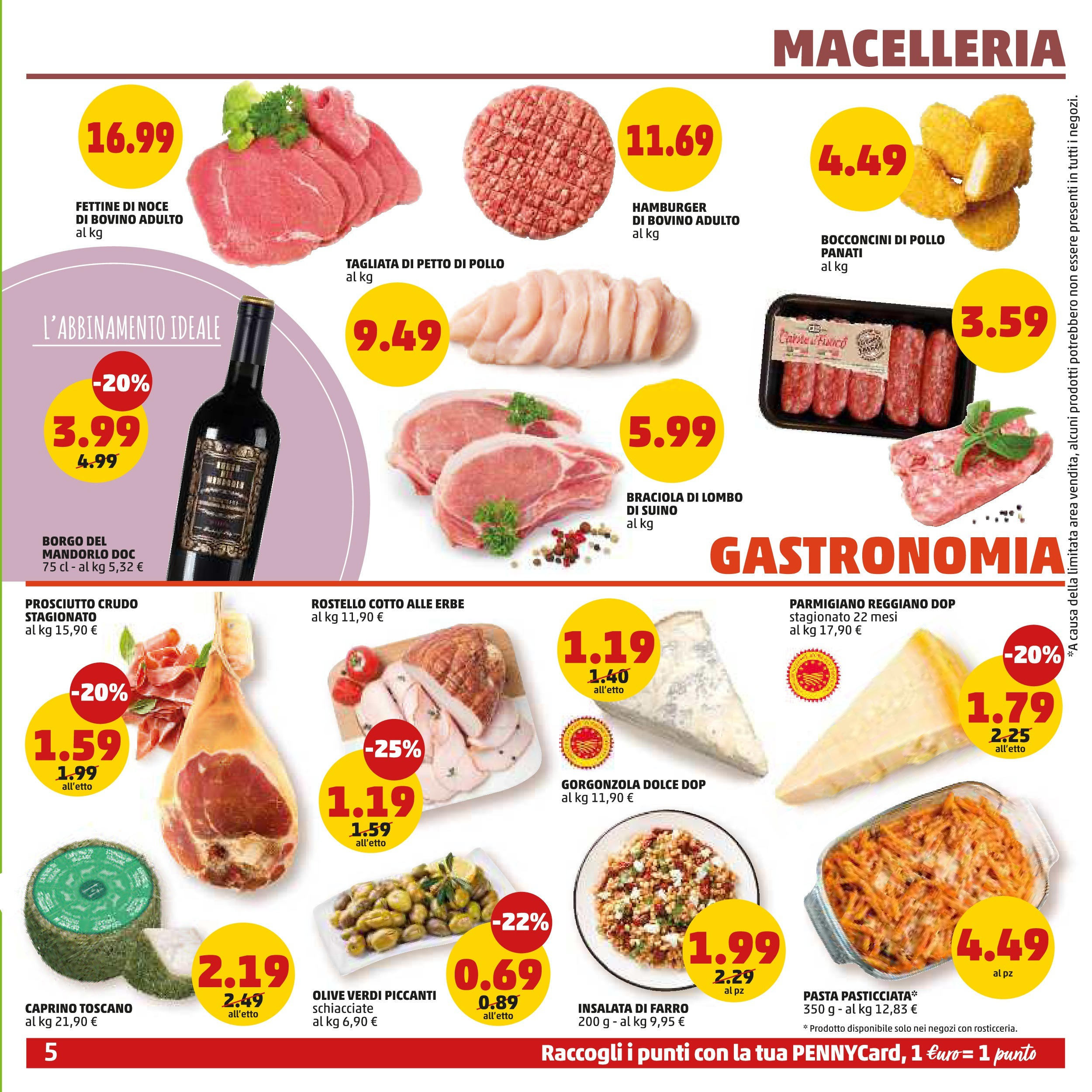 Volantino PENNY dal 10/09/2025 anteprima > (PENNY - Dall'11 al 21 settembre) | Pagina: 5 | Prodotti: Petto di Pollo, Prosciutto, Pasta, Hamburger
