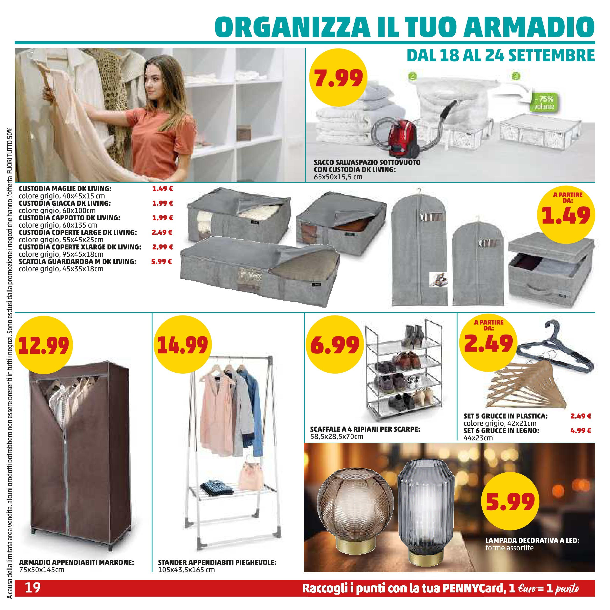 Volantino PENNY dal 10/09/2025 anteprima > (PENNY - Dall'11 al 21 settembre) | Pagina: 19 | Prodotti: Giacca, Armadio, Lampada, Appendiabiti