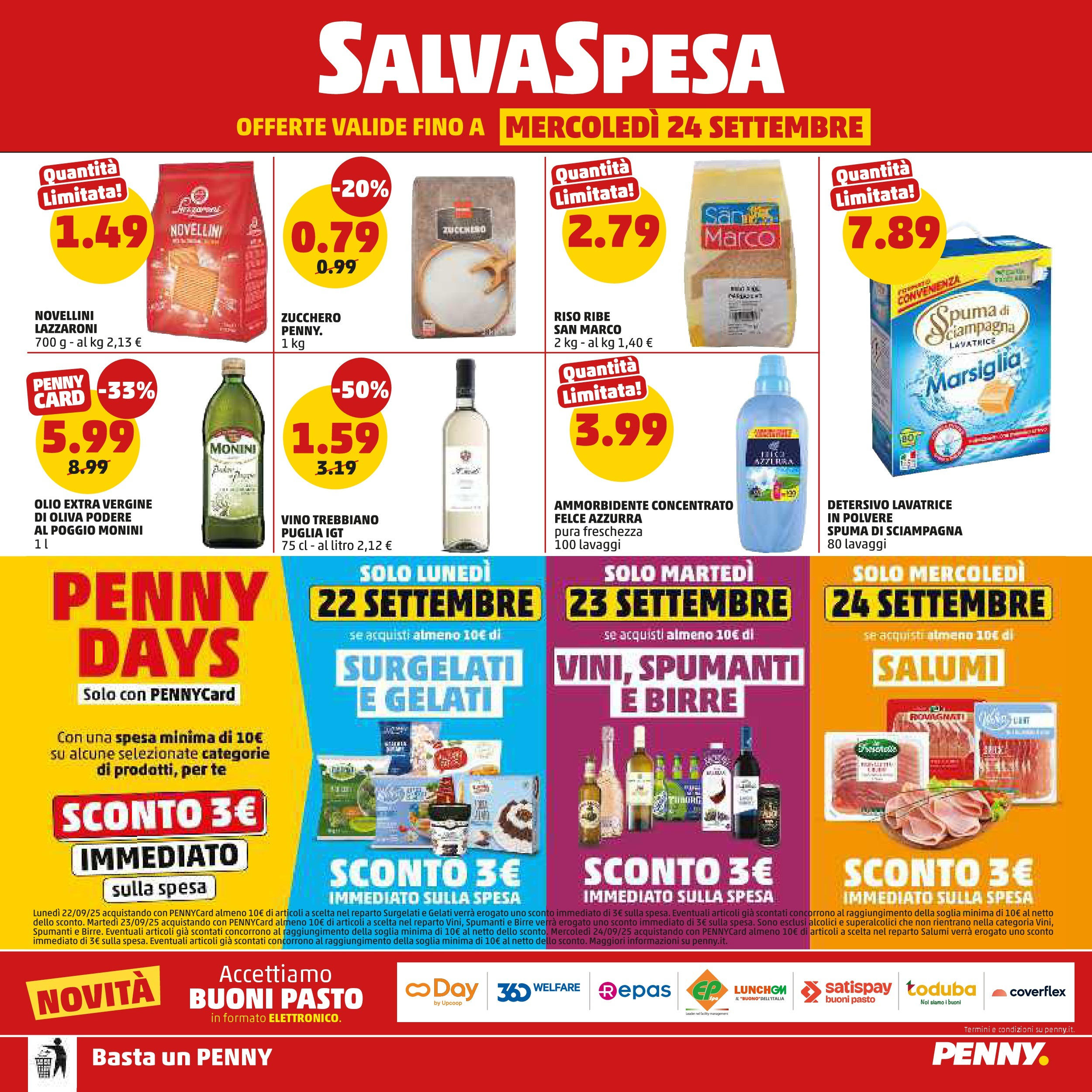 Volantino PENNY dal 10/09/2025 anteprima > (PENNY - Dall'11 al 21 settembre) | Pagina: 20 | Prodotti: Riso, Tè, Vino, Lavatrice