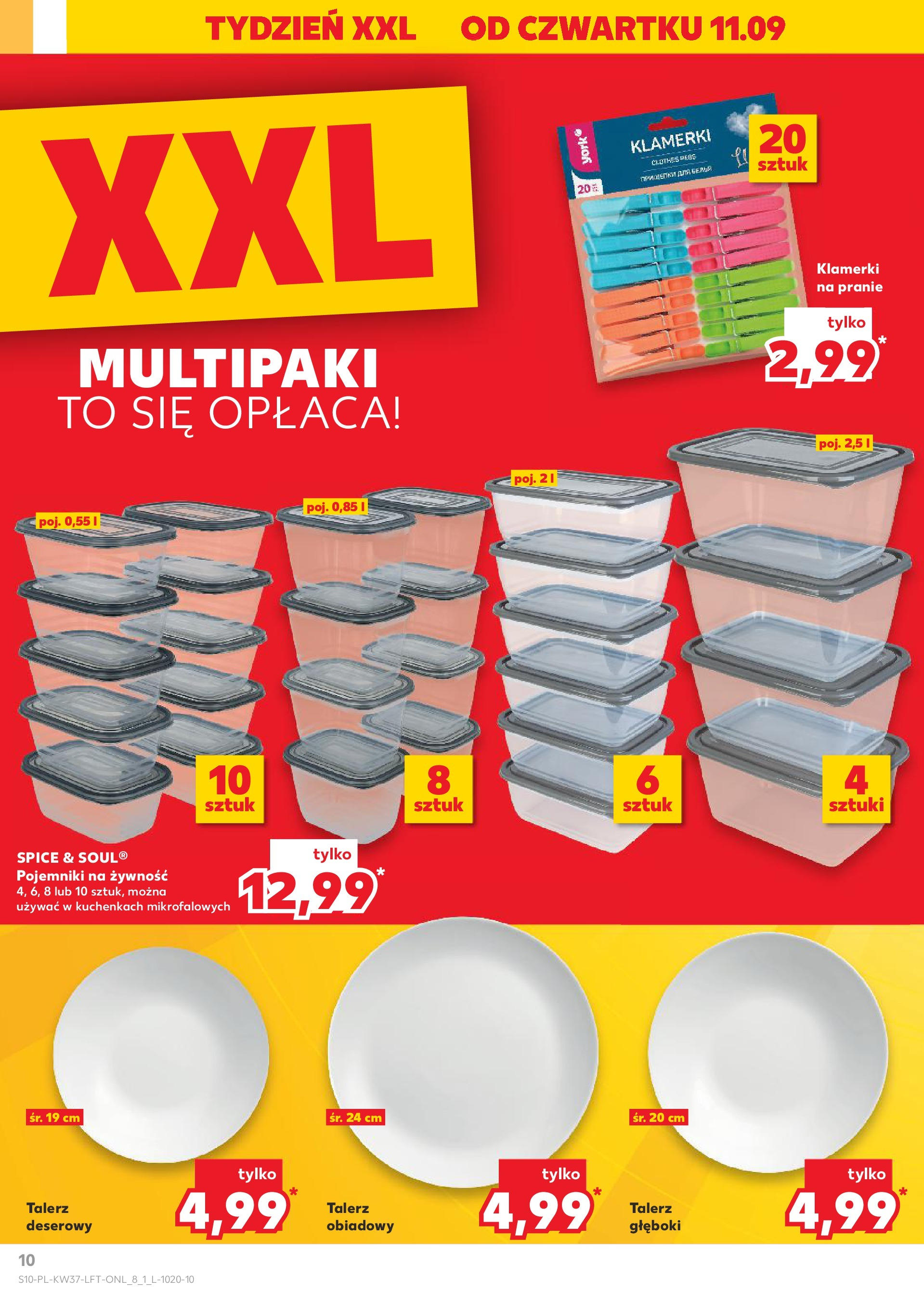 Kaufland gazetka od 11.09.2025 - od jutra PDF | Strona: 10 | Produkty: Pojemniki na żywność