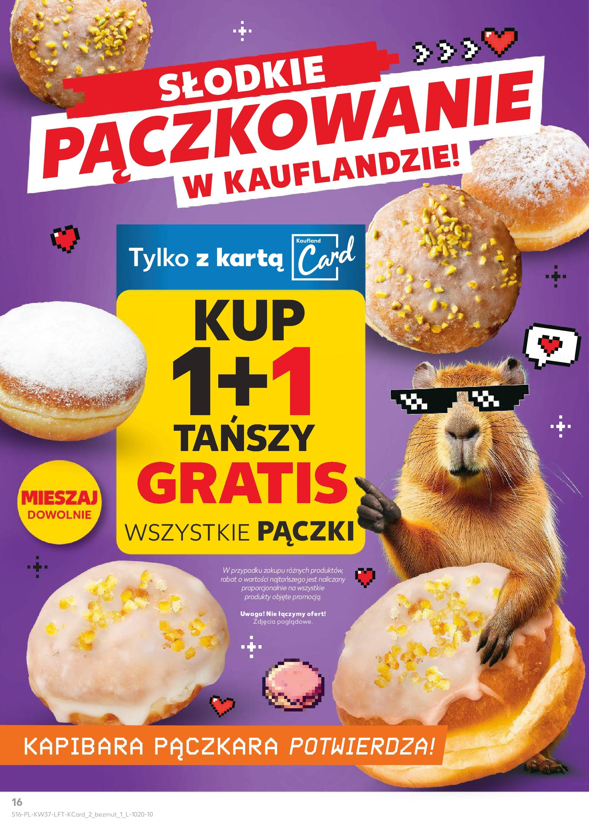 Kaufland gazetka od 11.09.2025 - od jutra PDF | Strona: 16 | Produkty: Karta, Pączki