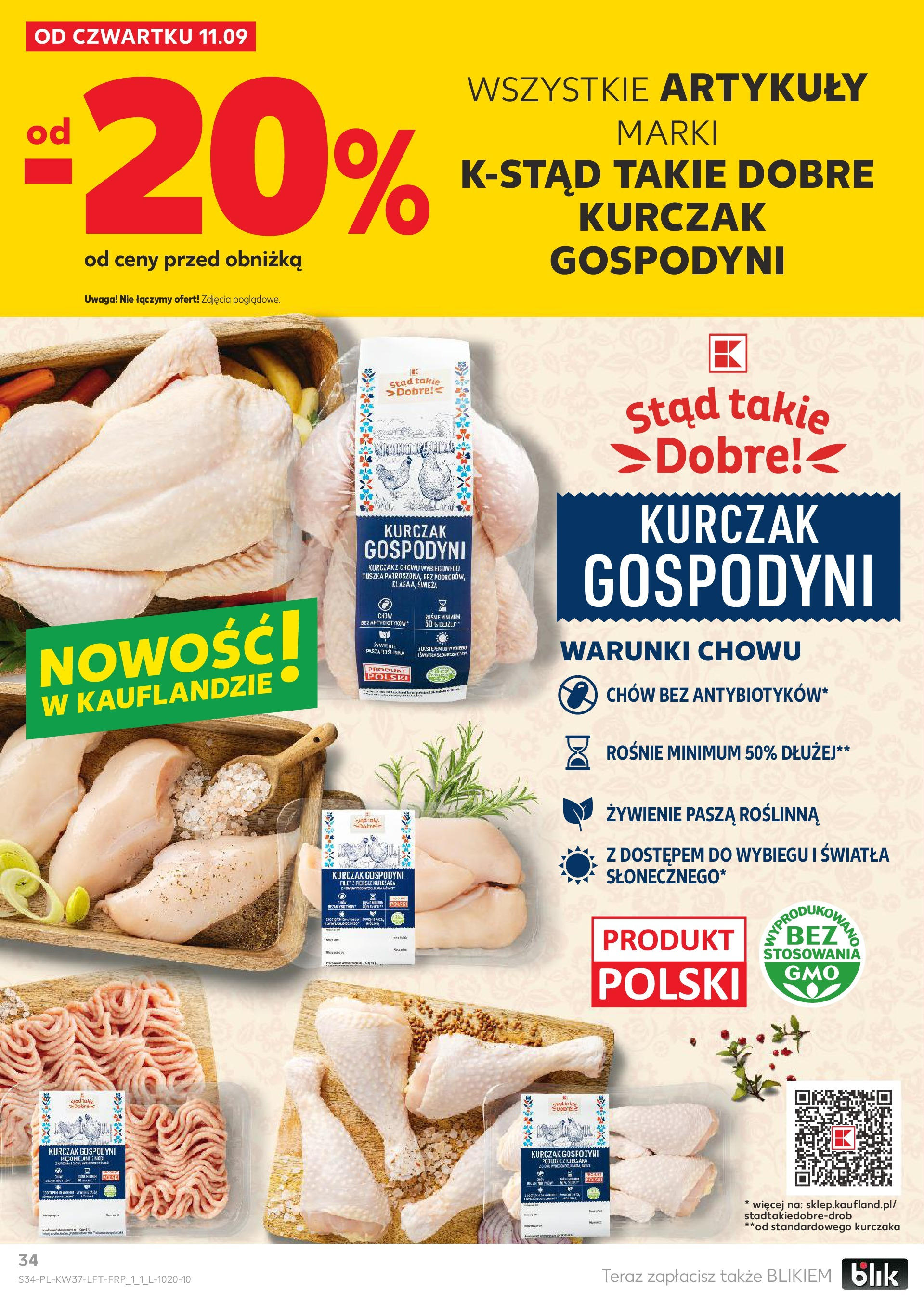 Kaufland gazetka od 11.09.2025 - od jutra PDF | Strona: 34 | Produkty: Kurczak