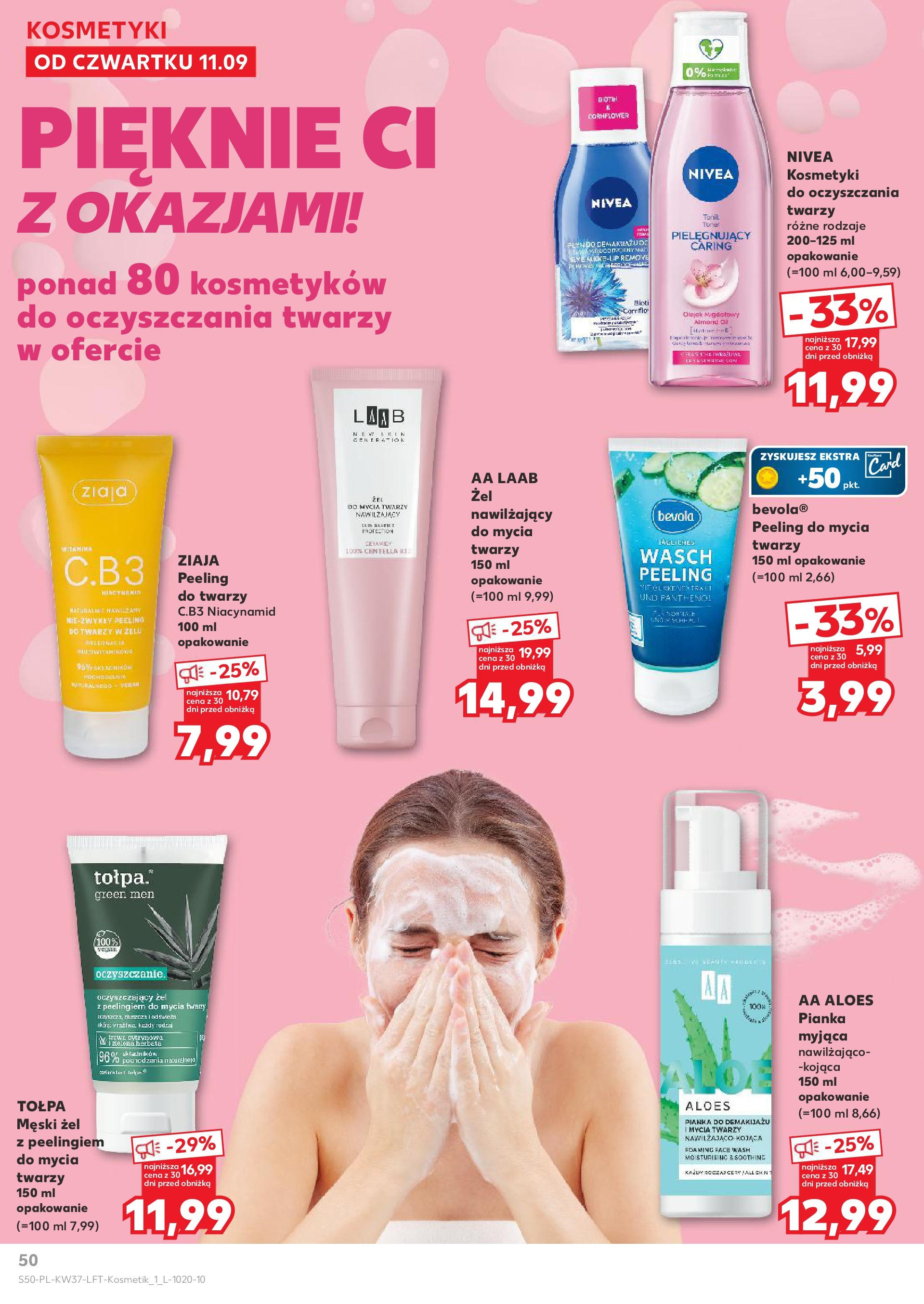 Kaufland gazetka od 11.09.2025 - od jutra PDF | Strona: 50 | Produkty: Kosmetyki, Aloes, Peeling