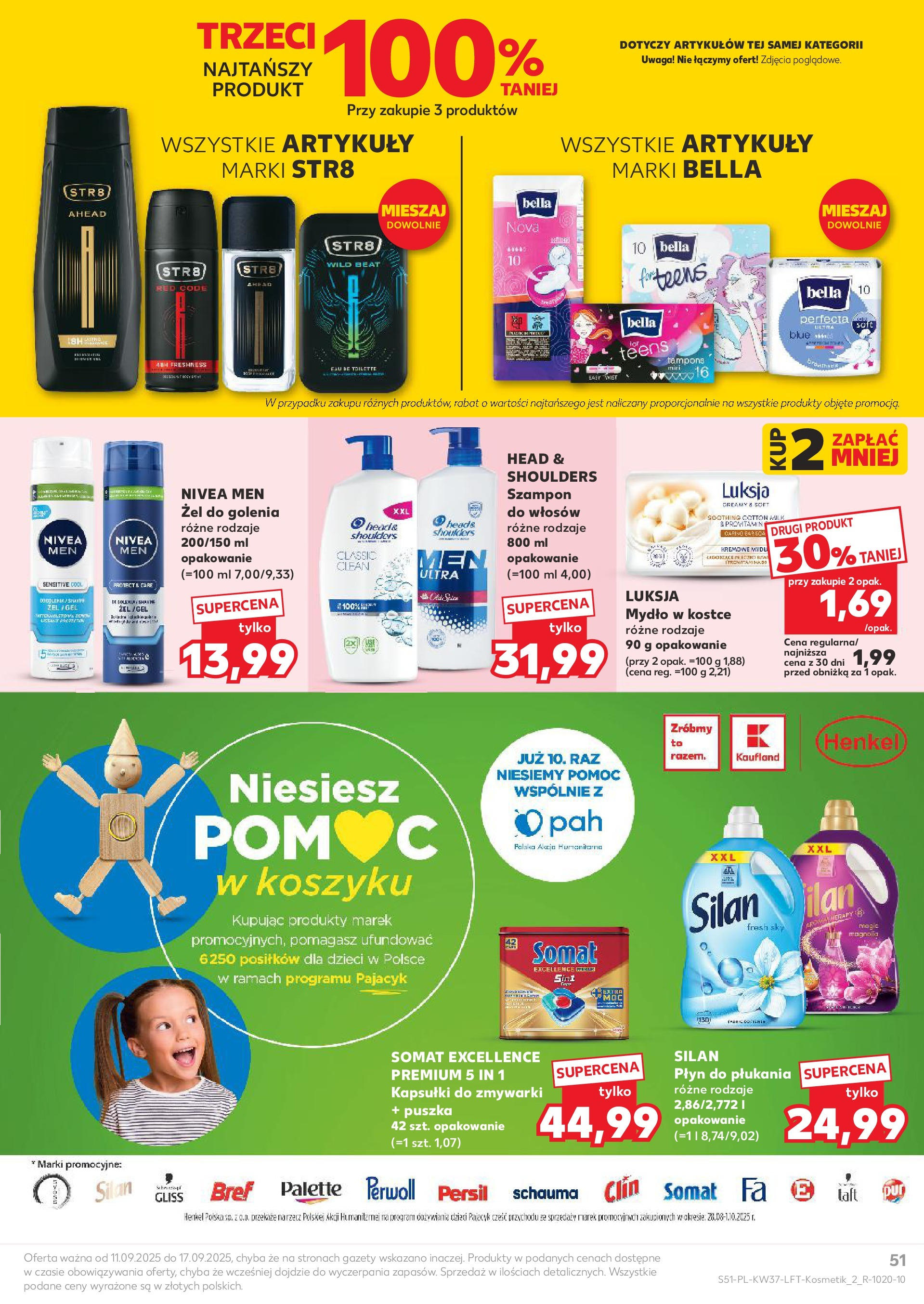 Kaufland gazetka od 11.09.2025 - od jutra PDF | Strona: 51 | Produkty: Persil, Szampon, Mydło, Kapsułki do zmywarki