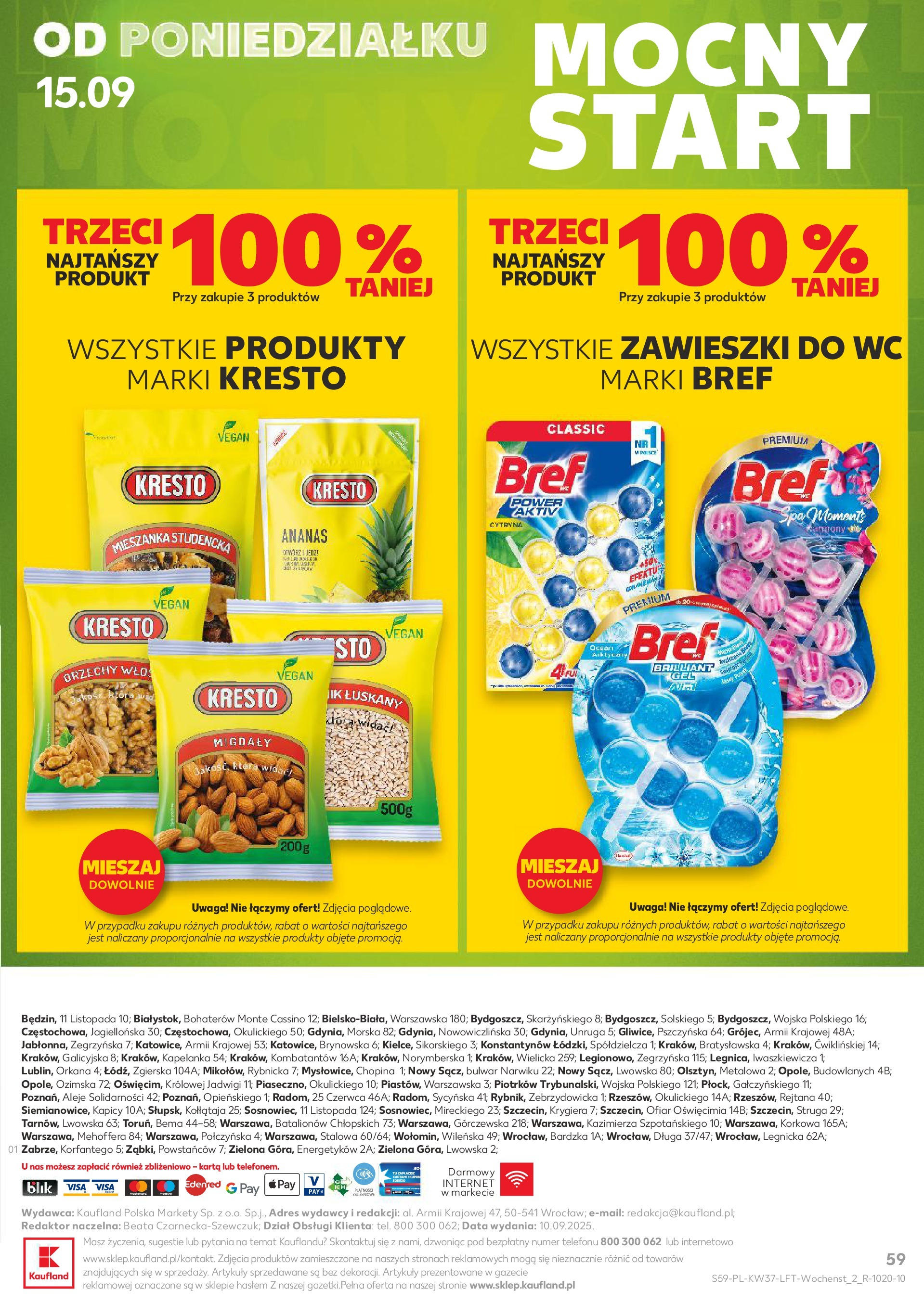 Kaufland gazetka od 11.09.2025 - od jutra PDF | Strona: 59 | Produkty: Cytryna, Karta, Ananas, Orzechy