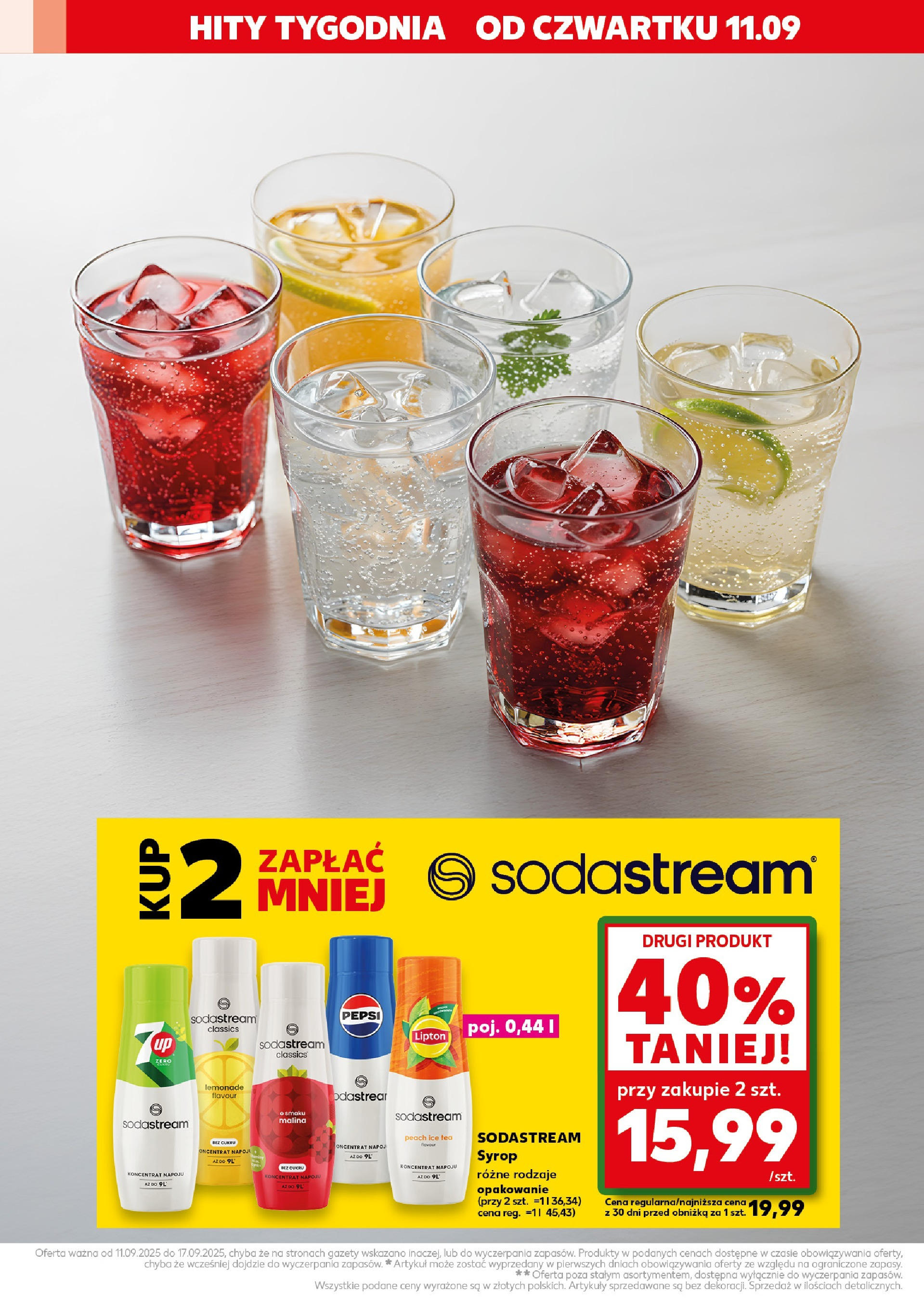 Kaufland gazetka od 11.09.2025 - od jutra PDF | Strona: 61 | Produkty: Syrop, Malina, Ice Tea, Napoje
